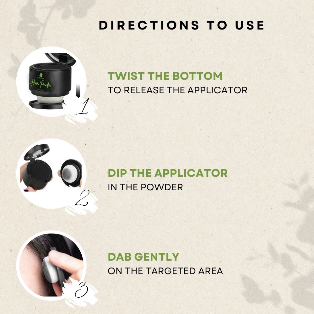 Samisha Cover Up Hair Powder - Black