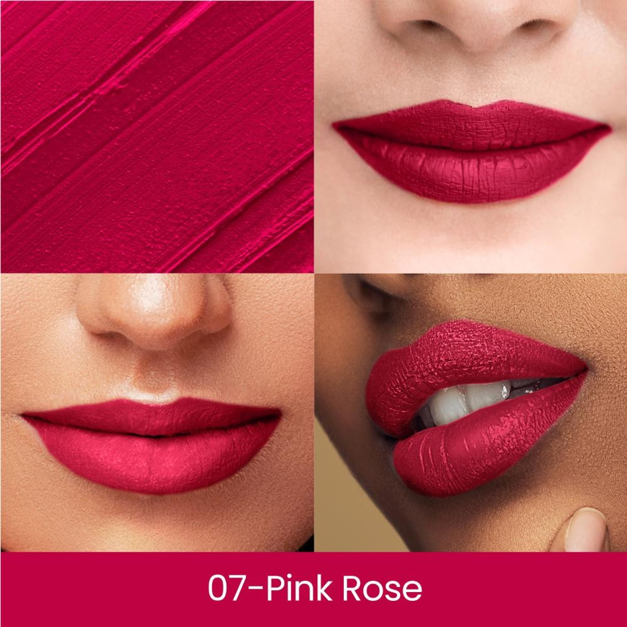 Swiss Beauty Matte Long Lasting Stay Maxx Lip Crayon Lipstick Matte Finish - Pink Rose