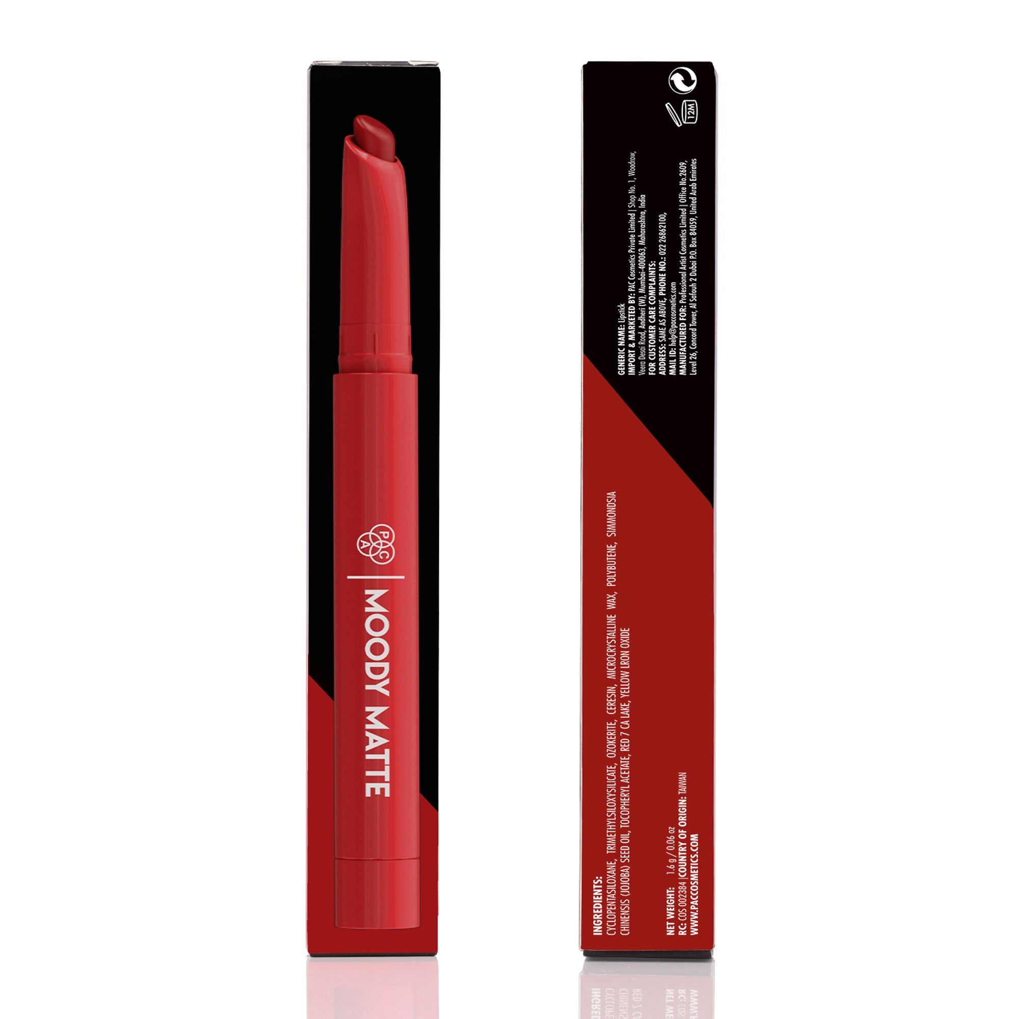 PAC Studio Moody Matte Lipstick - Masquered