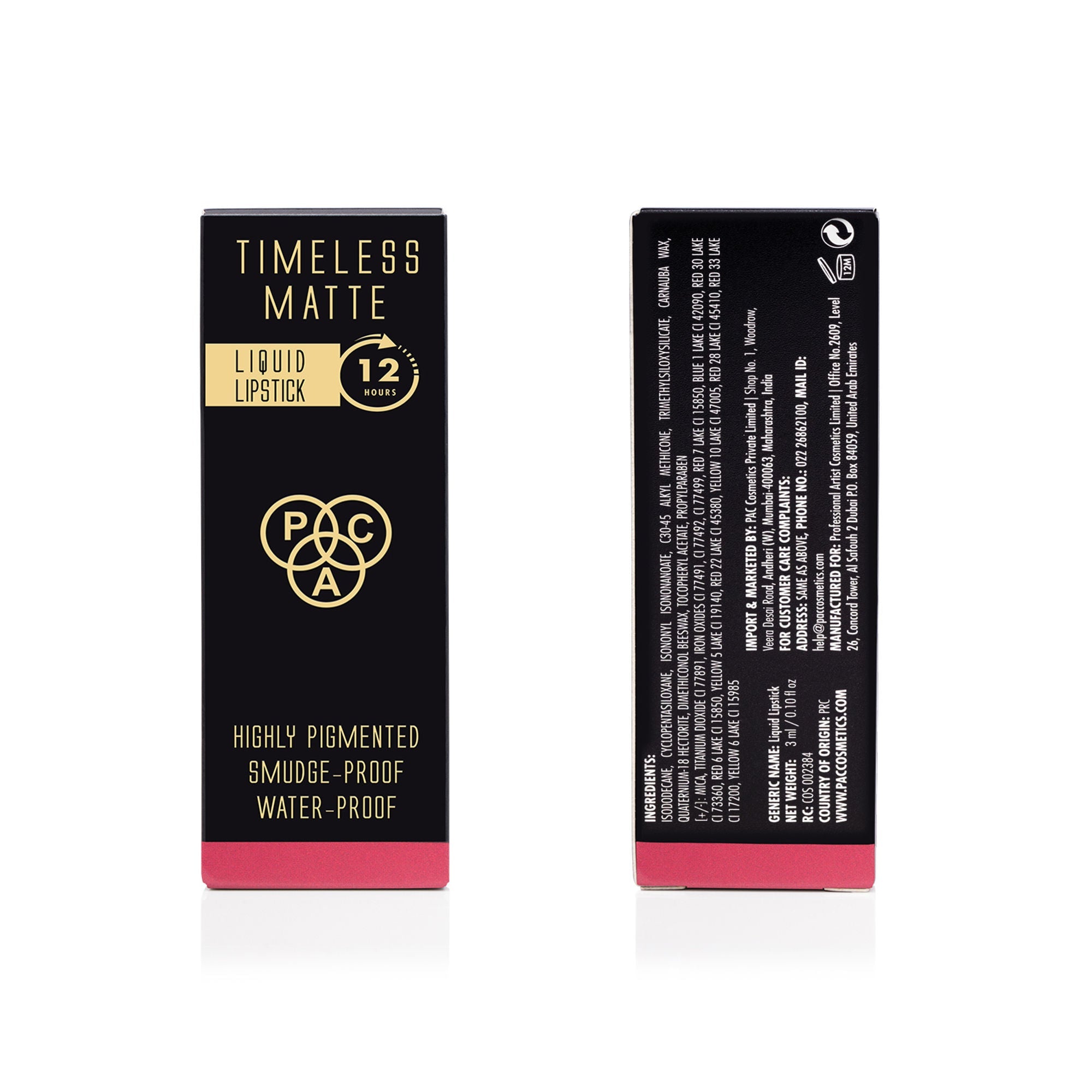 PAC Studio Timeless Matte Mini Lipstick - Molten Pink