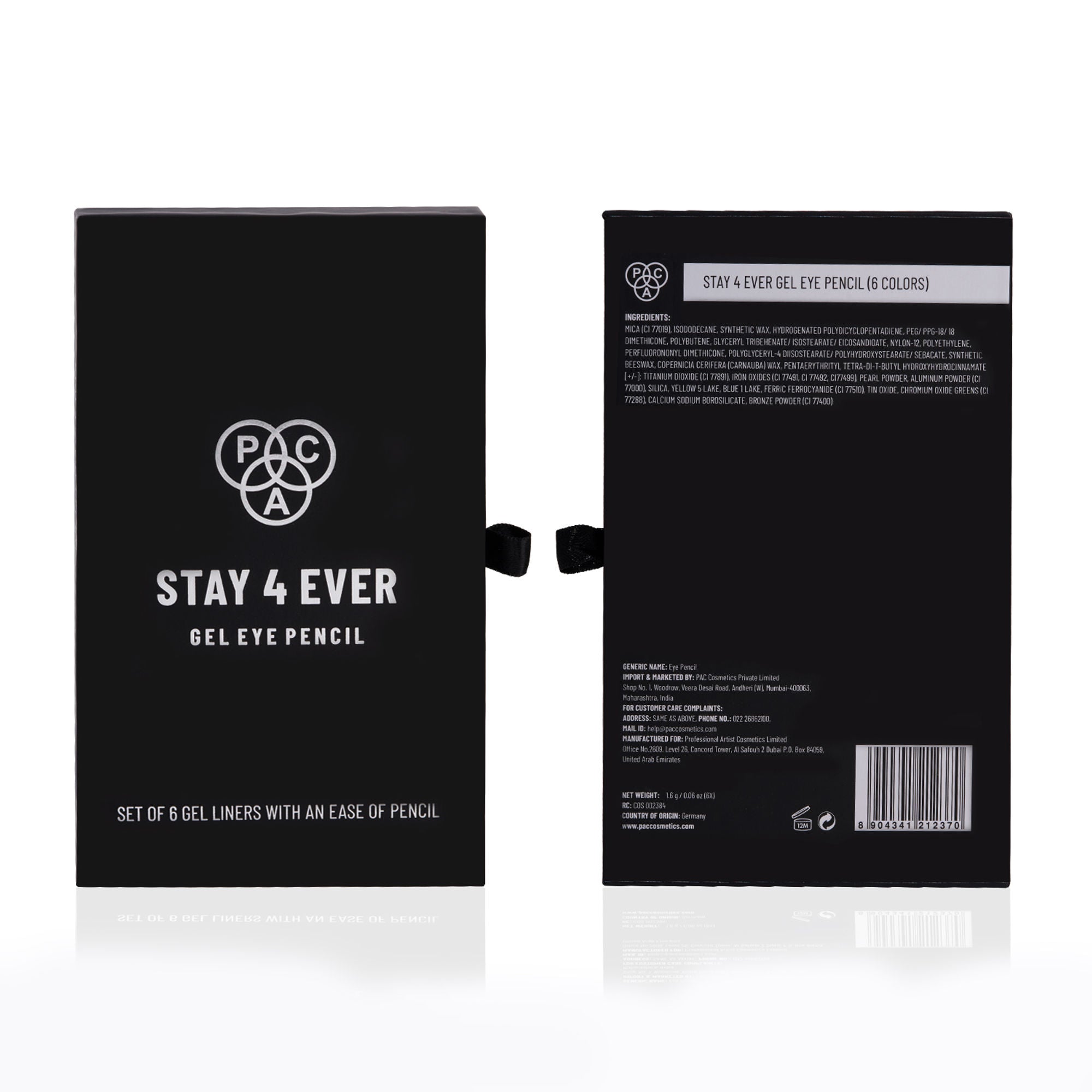 PAC Studio Stay4Ever Gel Eye Pencil (Set Of 6)