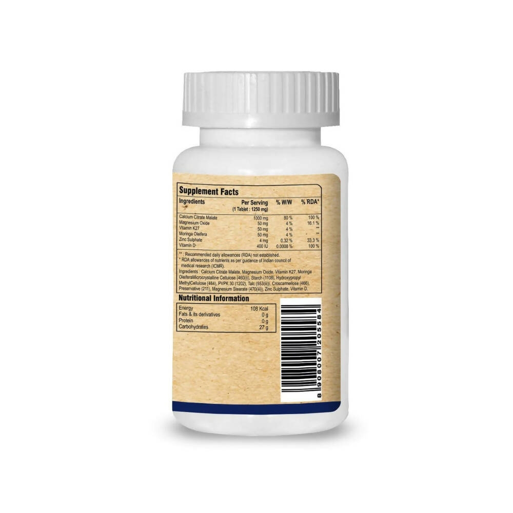 Pure Nutrition Ultra Calcium Citrate 1250mg Veg Tablets