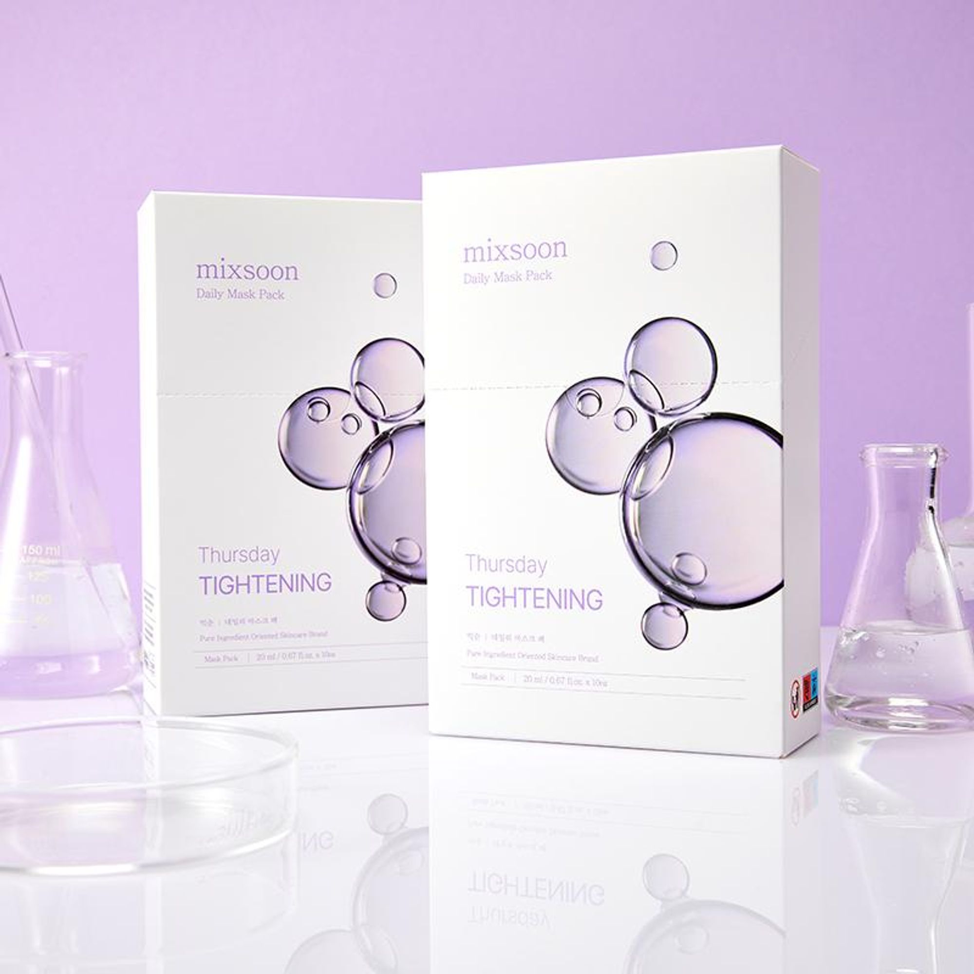 Mixsoon Daily Mask Pack Thursday, Firms, Boosts Elasticity & Detoxifies Skin Sheet Mask