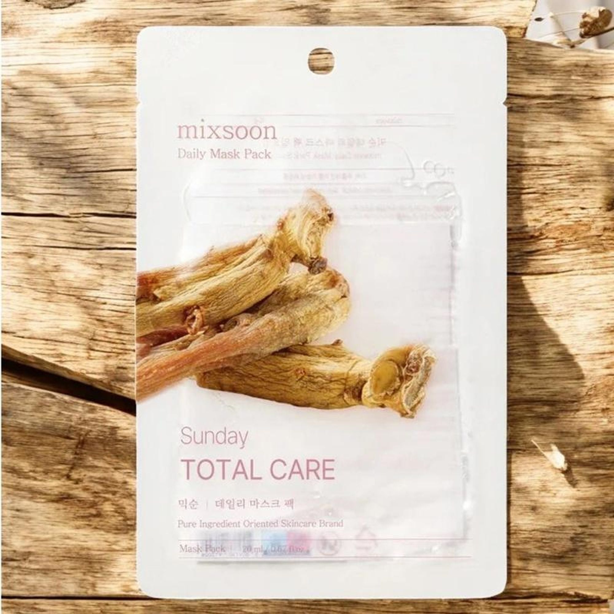 Mixsoon Daily Mask Pack Sunday, Restores, Hydrates & Soothes Skin Sheet Mask