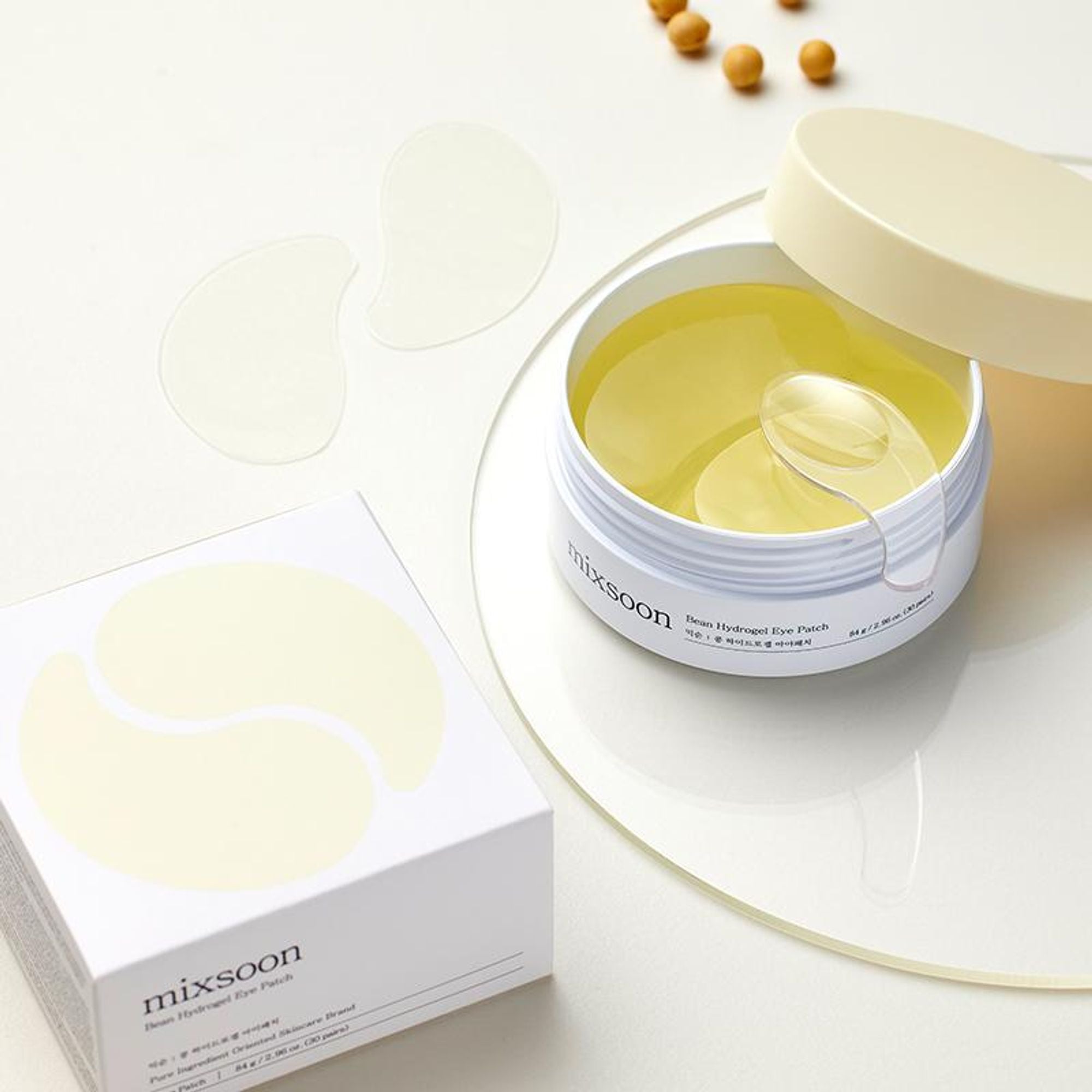 Mixsoon Bean Hydrogel Eye Patch, Hydrates, Brightens & Refreshes Under-Eye Skin