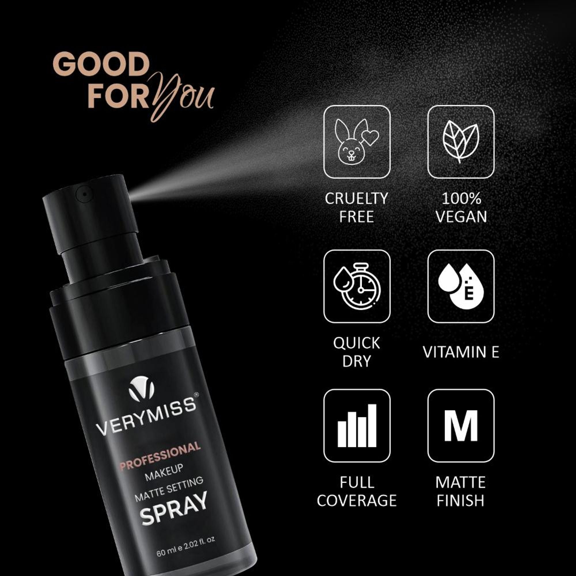 VERYMISS Professional Makeup Matte Setting Spray