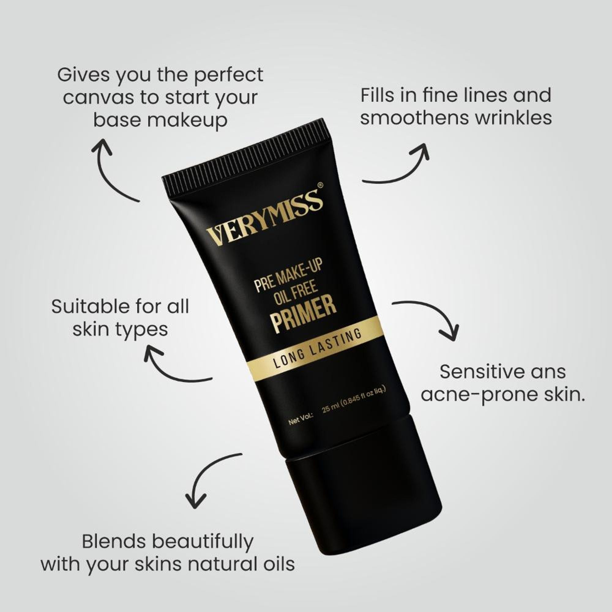Verymiss Foundation + Oil Free Primer Medium Tone (VMFD06-03, VMPR02)