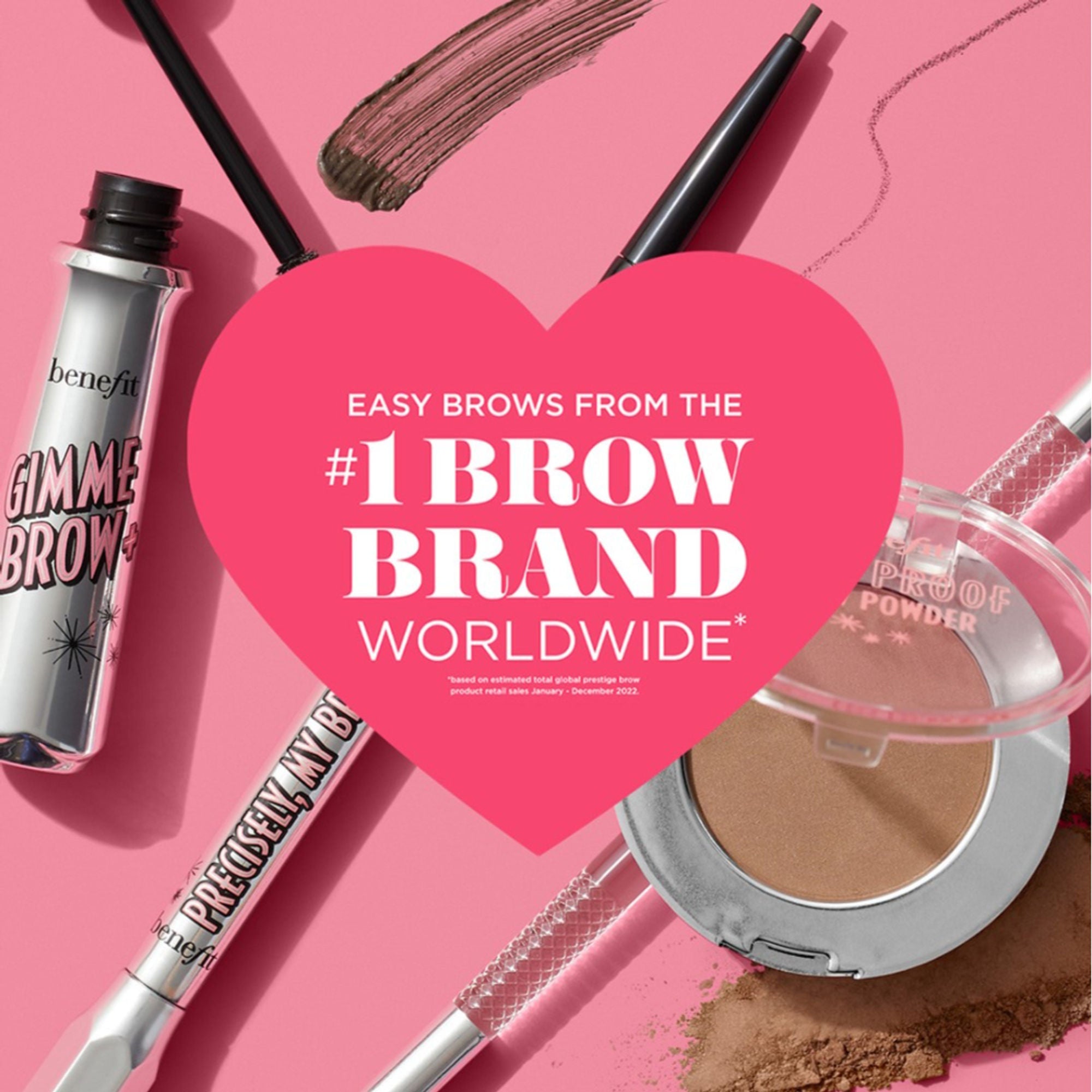 Benefit Cosmetics Gimme Brow+ Brow-Volumizing Fiber Gel Mini - 6 Warm Black-Brown