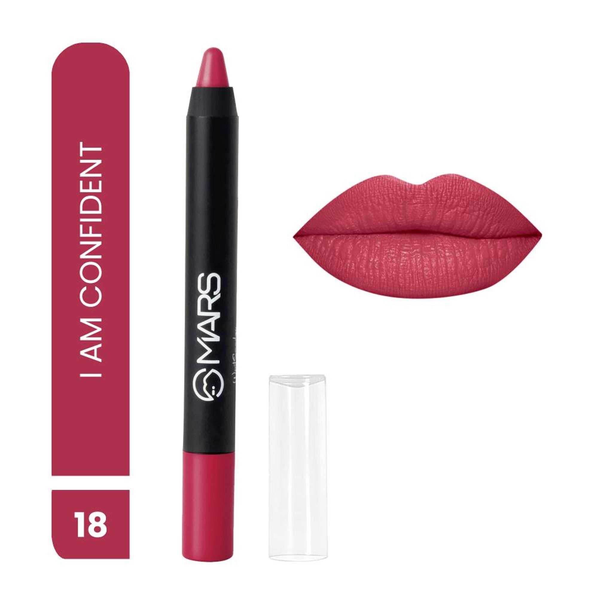 MARS Cosmetics Won't Smudge Won't Budge Lip Crayon - I Am Confident