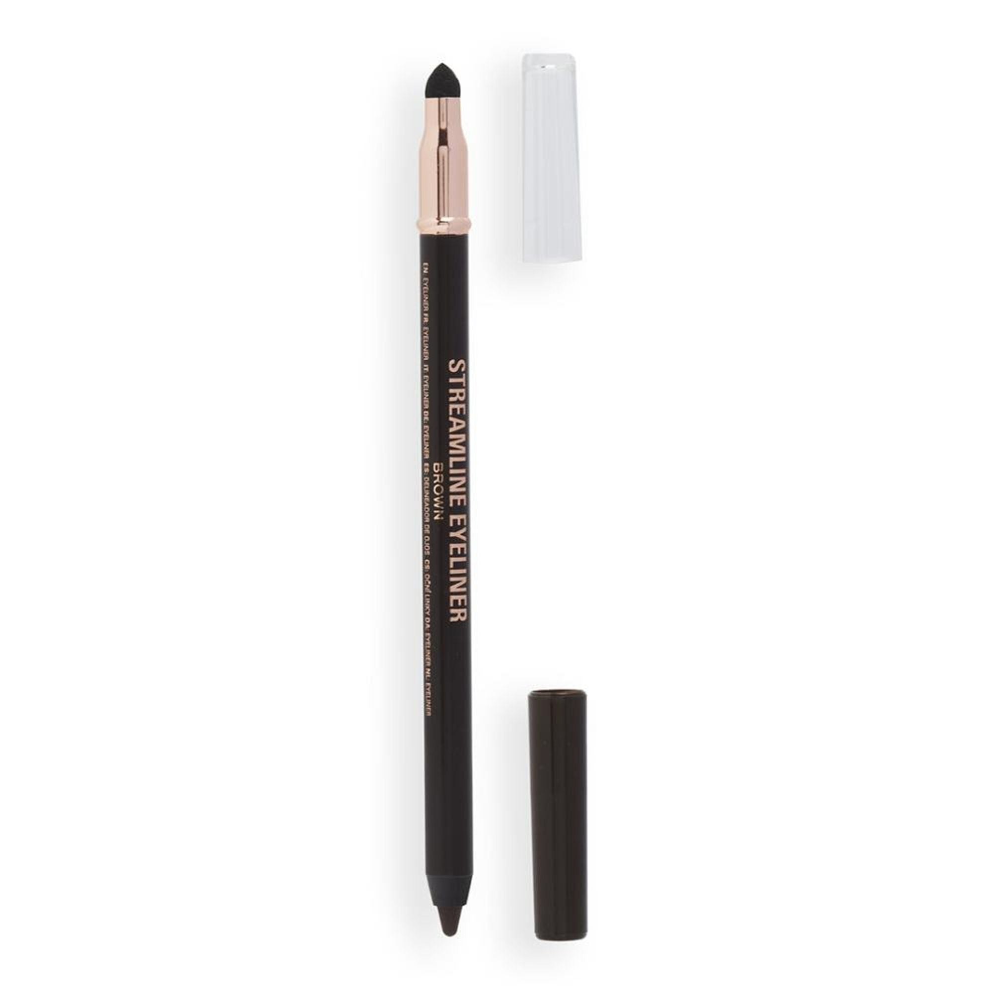 Makeup Revolution Streamline Waterline Eyeliner Pencil-Ultra Creamy Smudge Proof Smokey Looks - Brown