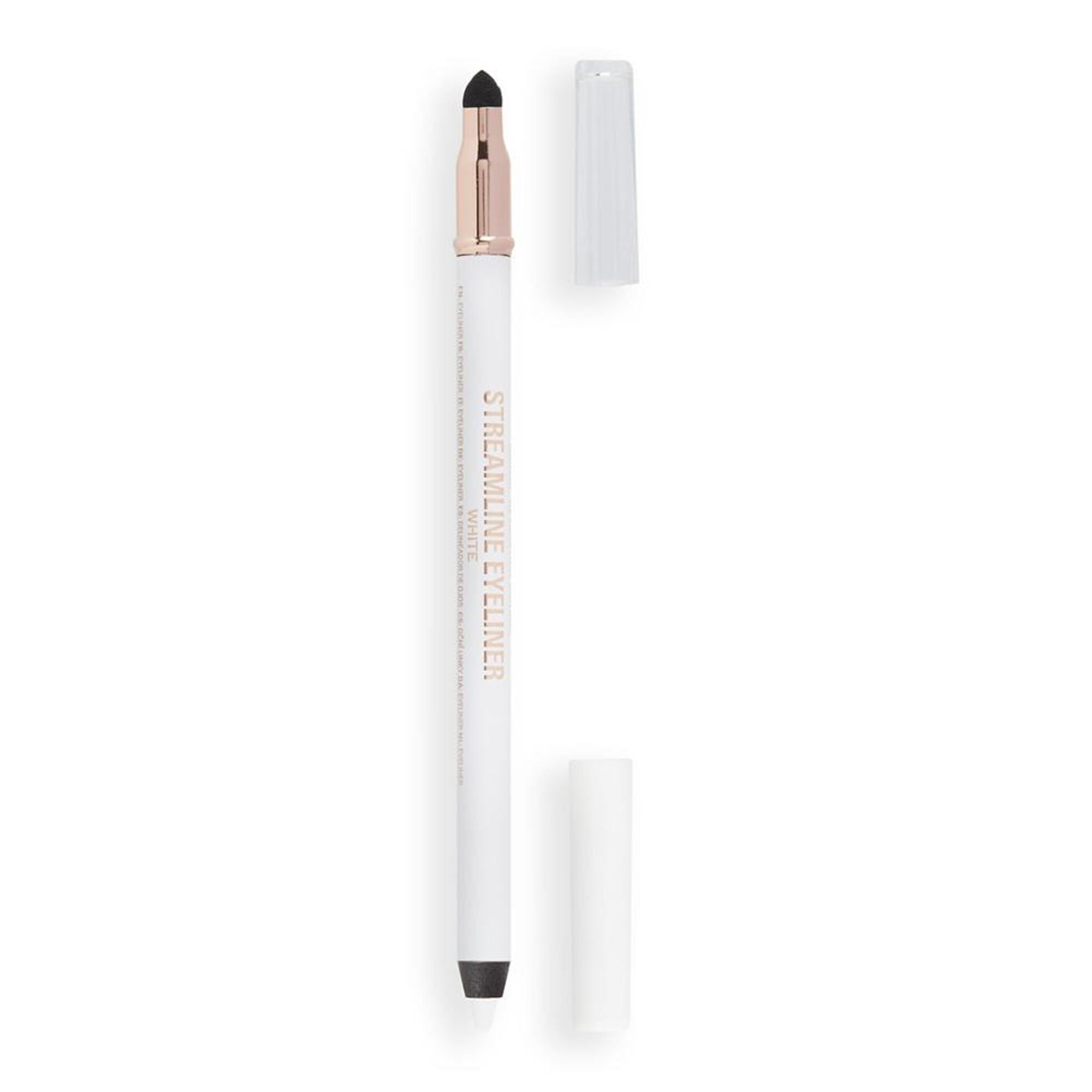 Makeup Revolution Streamline Waterline Eyeliner Pencil-Ultra Creamy Smudge Proof Smokey Looks - White