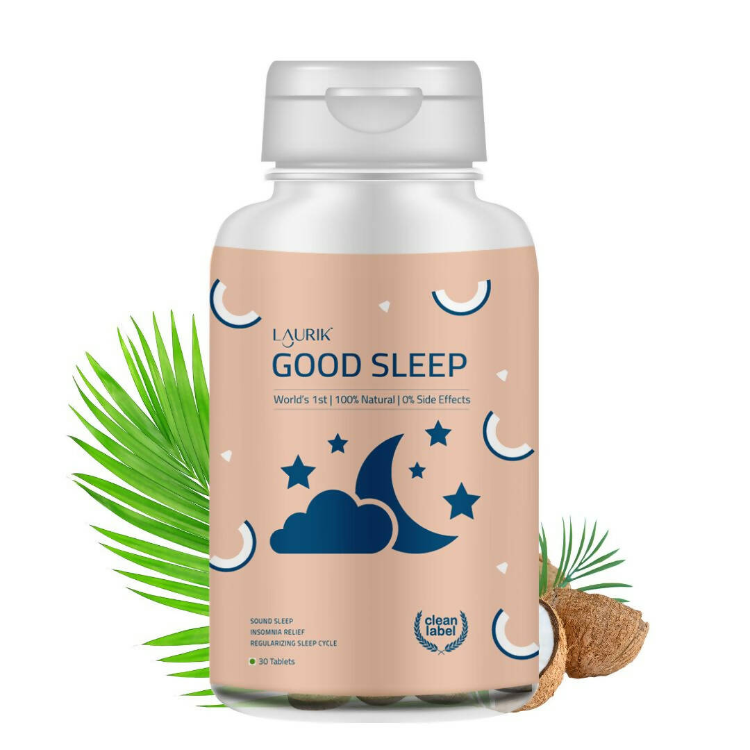 Laurik Good Sleep Tablets | Non-Habit Forming Sleep Supplements For Relaxation & Restful Sleep
