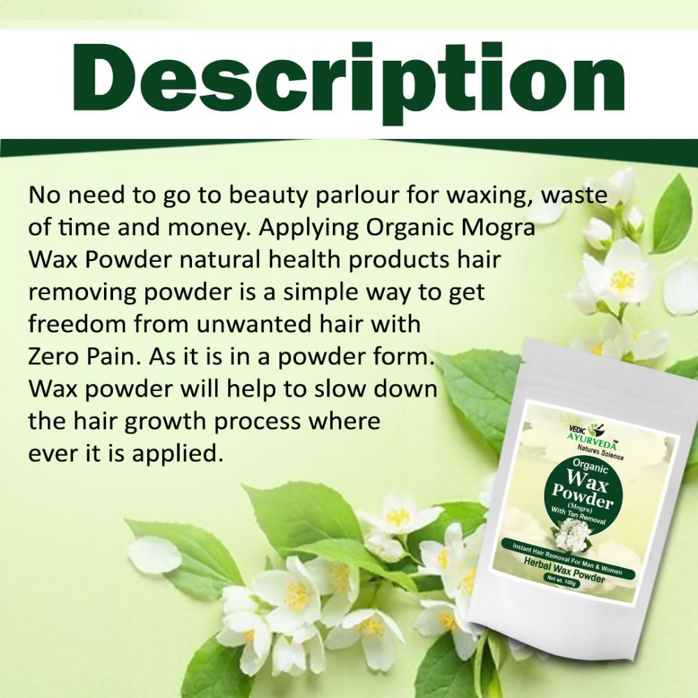 VedicAyurveda Herbal Wax Powder - Mogra