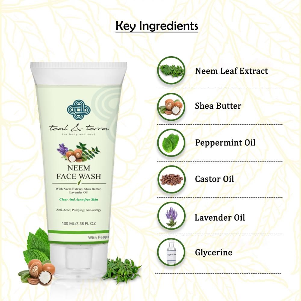 Teal and Terra Neem Face Wash
