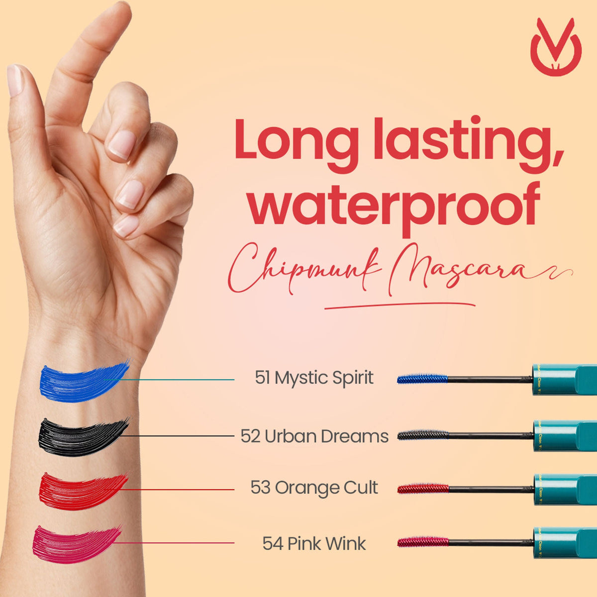 CHIPMUNK VER-Style All-Rounder Mascara - 53 Orange Cult