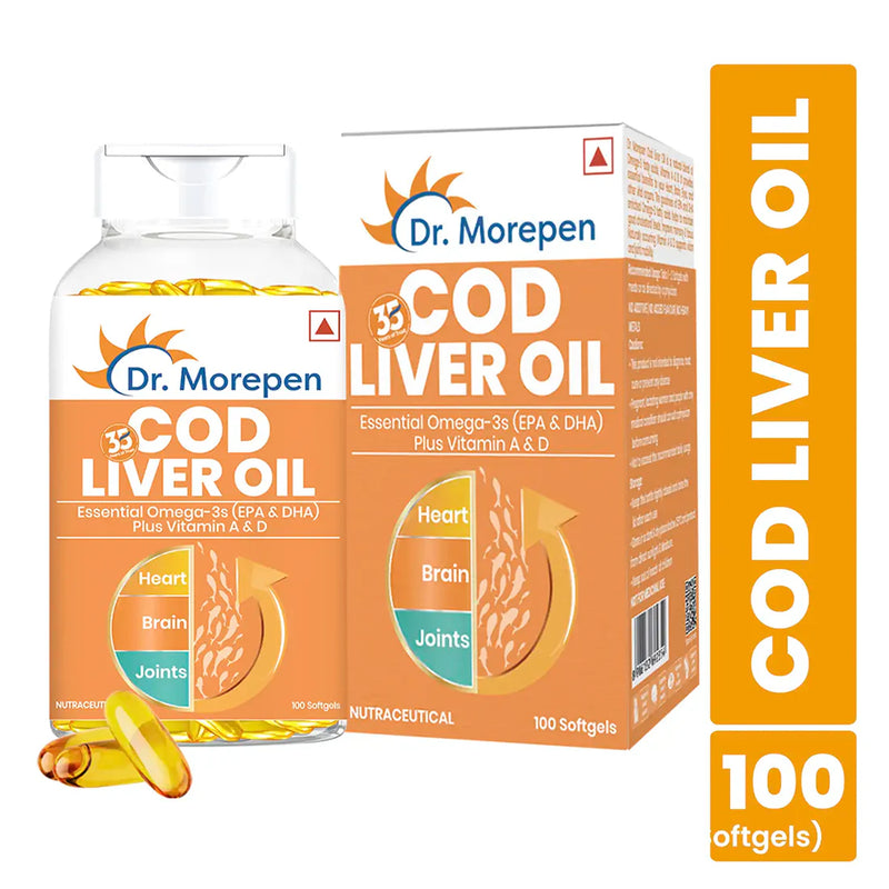 Dr. Morepen Cod Liver Oil Softgels -Pack of 2