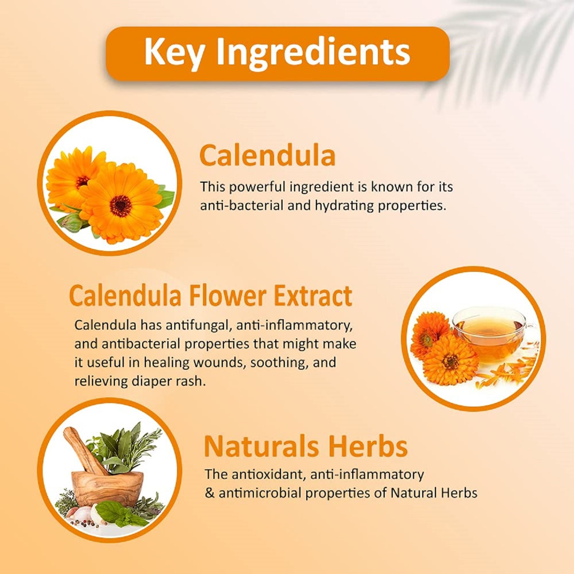 Omeo Calendula Body Wash Gentle Cleansing, Soft Nourshing Body Wash