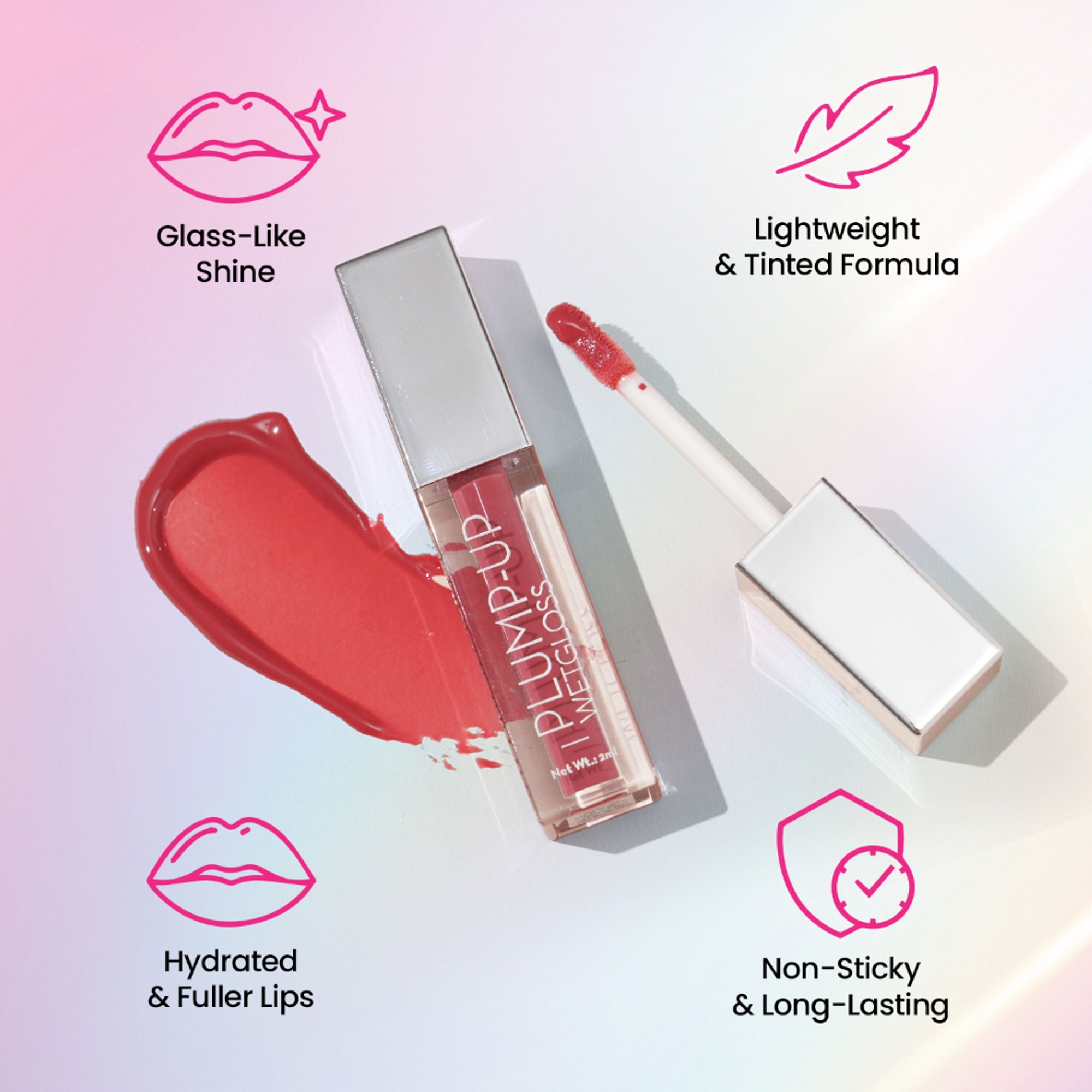 Swiss Beauty Plump Up Wet Lip Gloss For Glossy And Fuller Lips - 6 Spicy Cinnamon