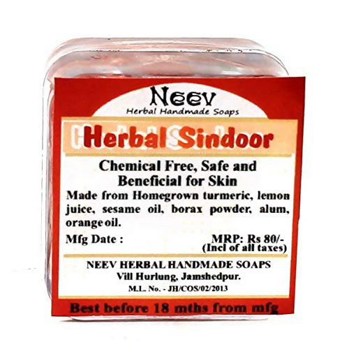 Neev Herbal Handmade Soaps Sindoor (Bright Red)