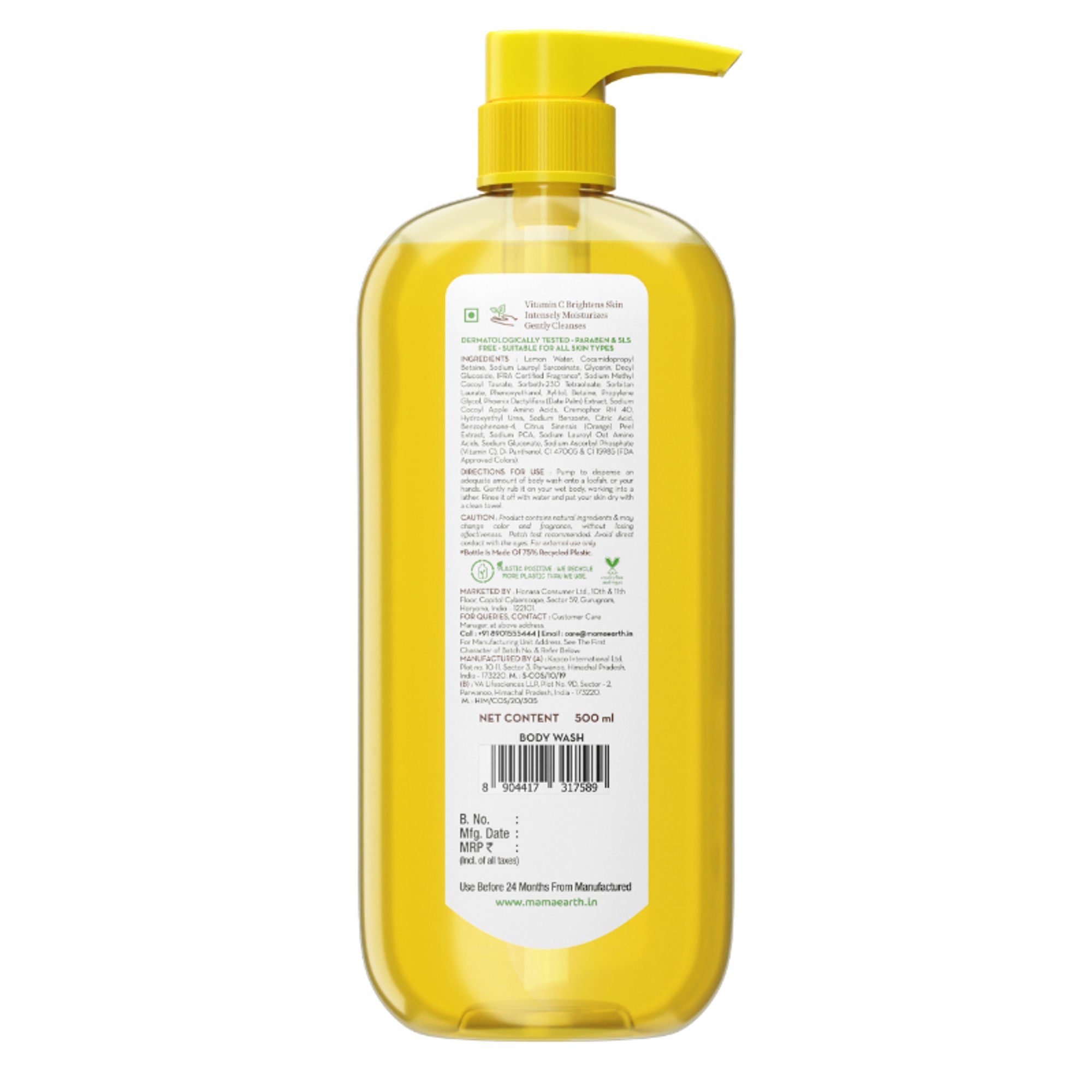 Mamaearth Vitamin C Moisturizing Body Wash