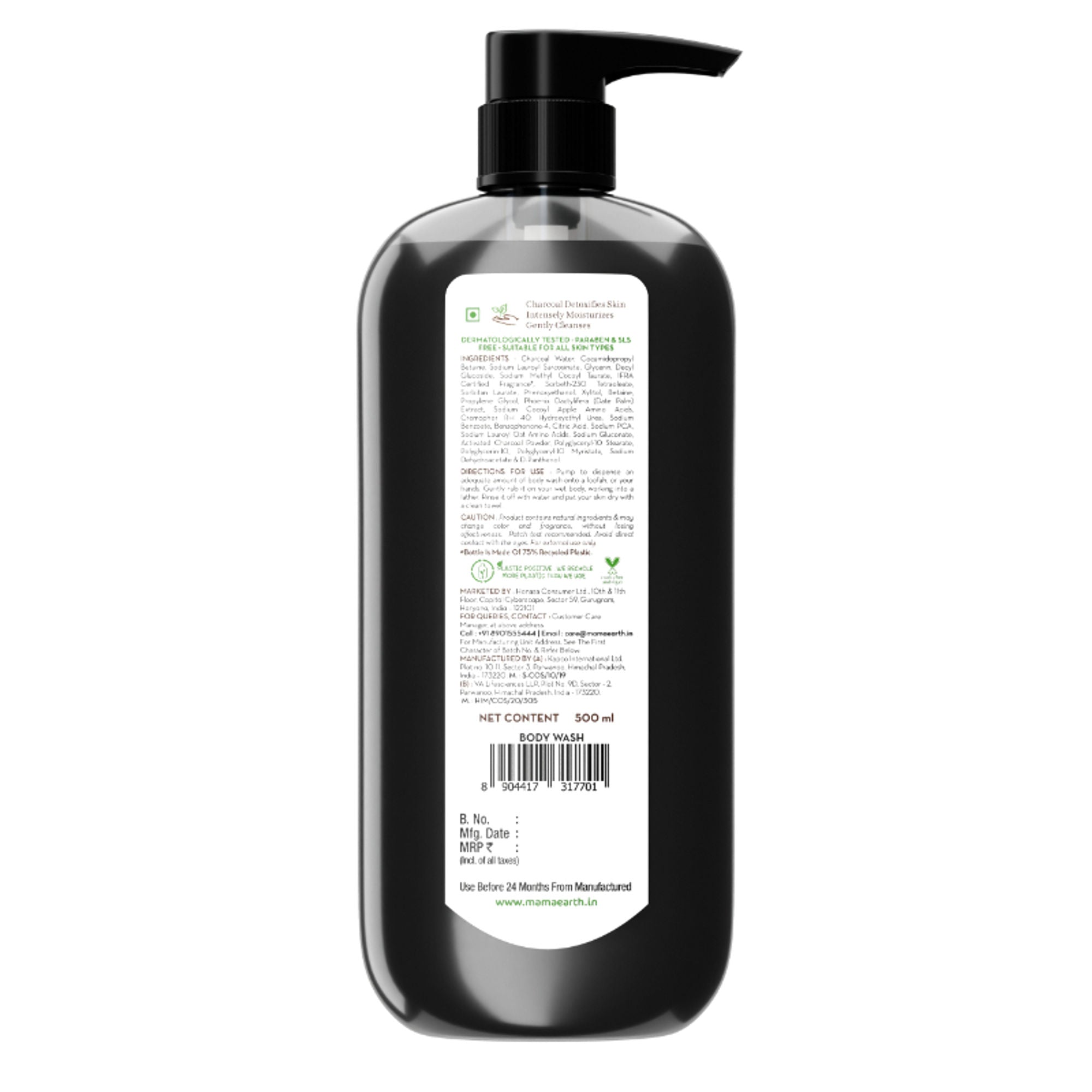 Mamaearth Charcoal Moisturizing Body Wash