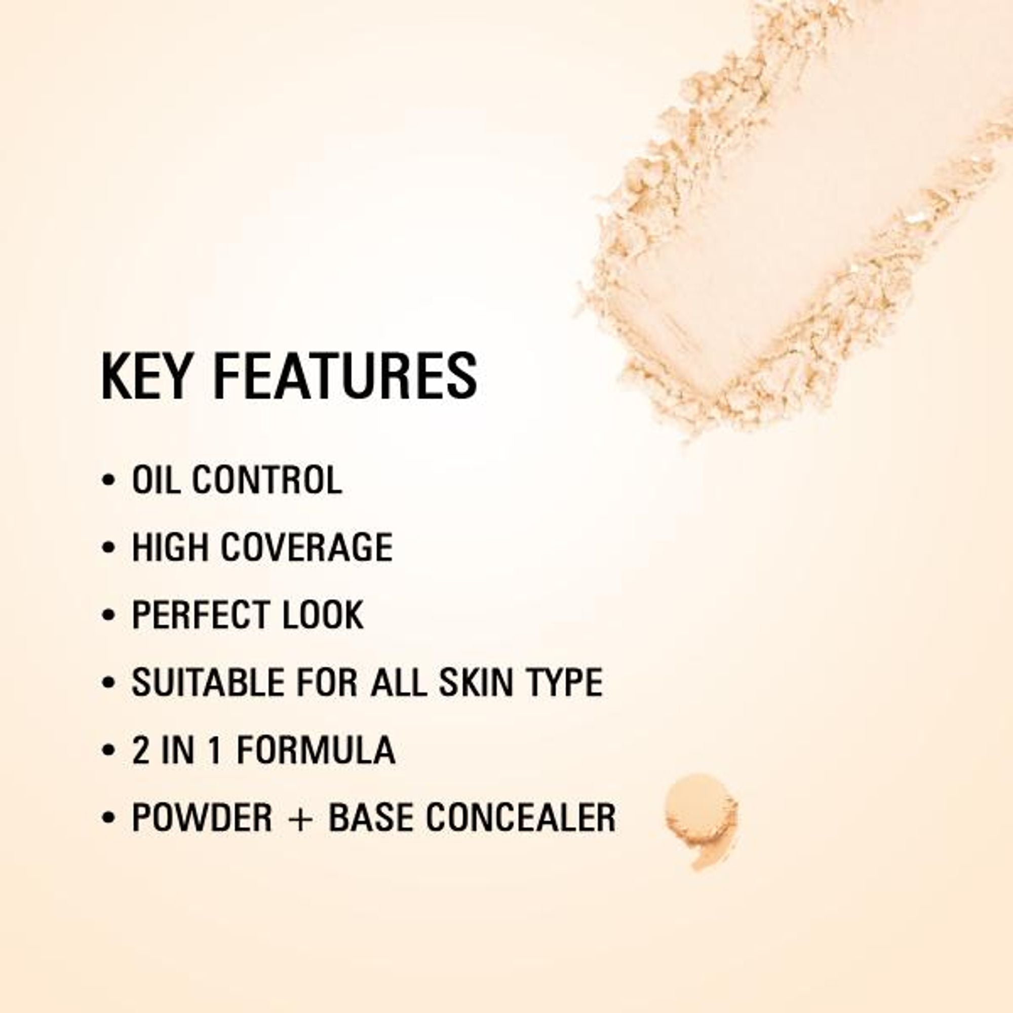 Matt Look Perfect Look 2 In 1 Formula Oil Control Powder - Natural
