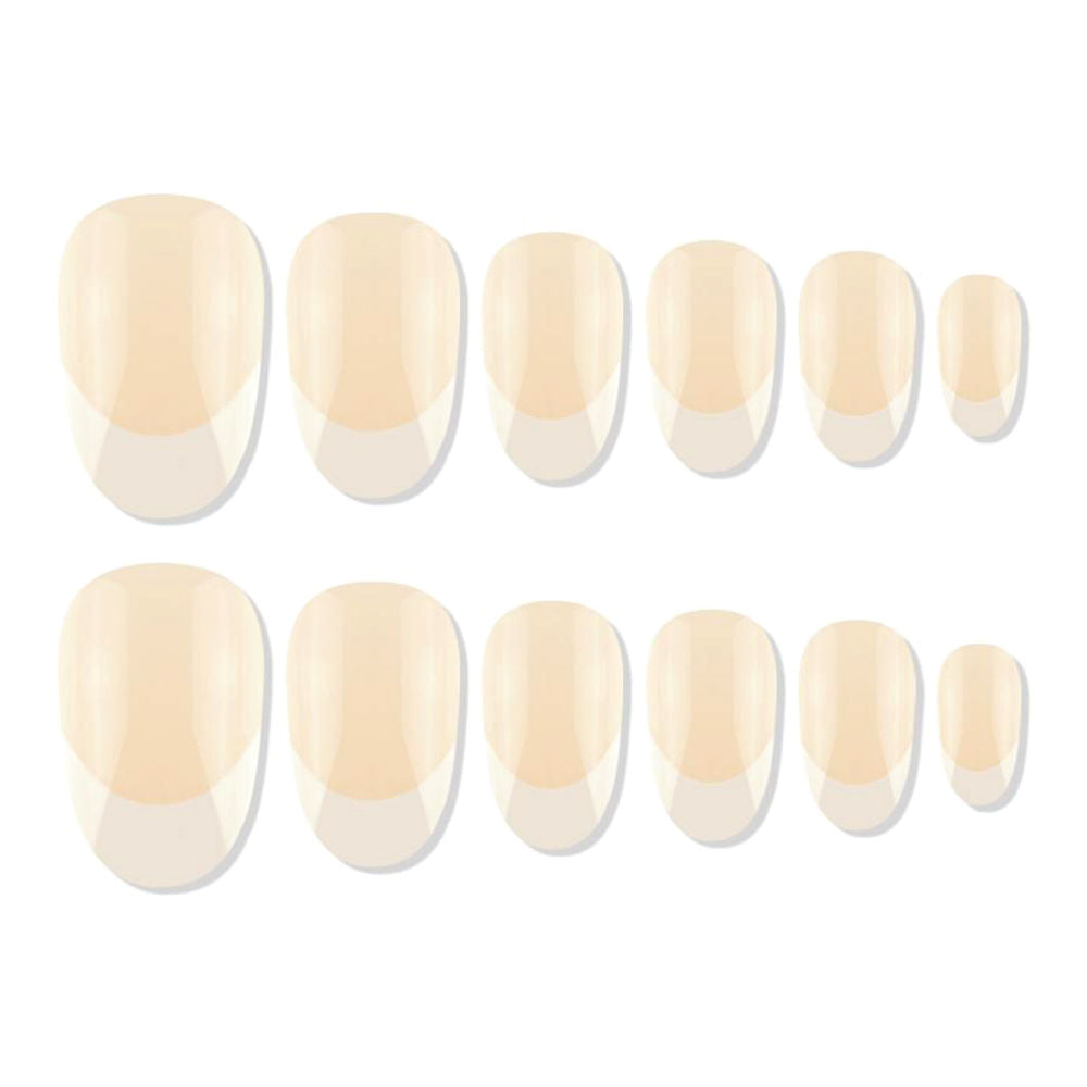 Shills Professional Reusable Press On Nails French Oval - SPN713
