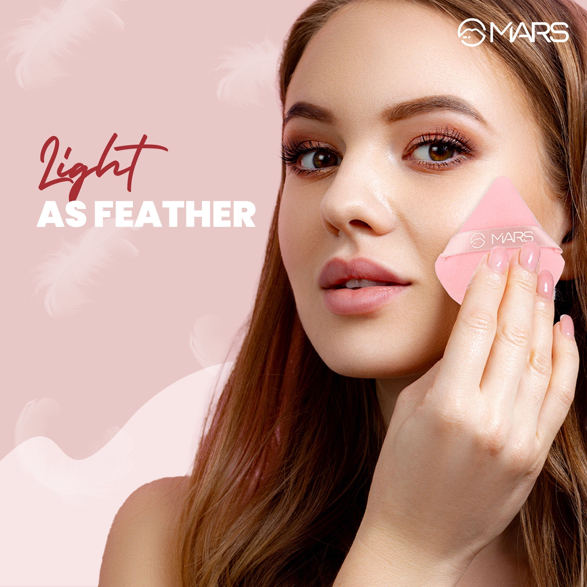 MARS Cosmetics Pizza Powder Puff for Face Makeup