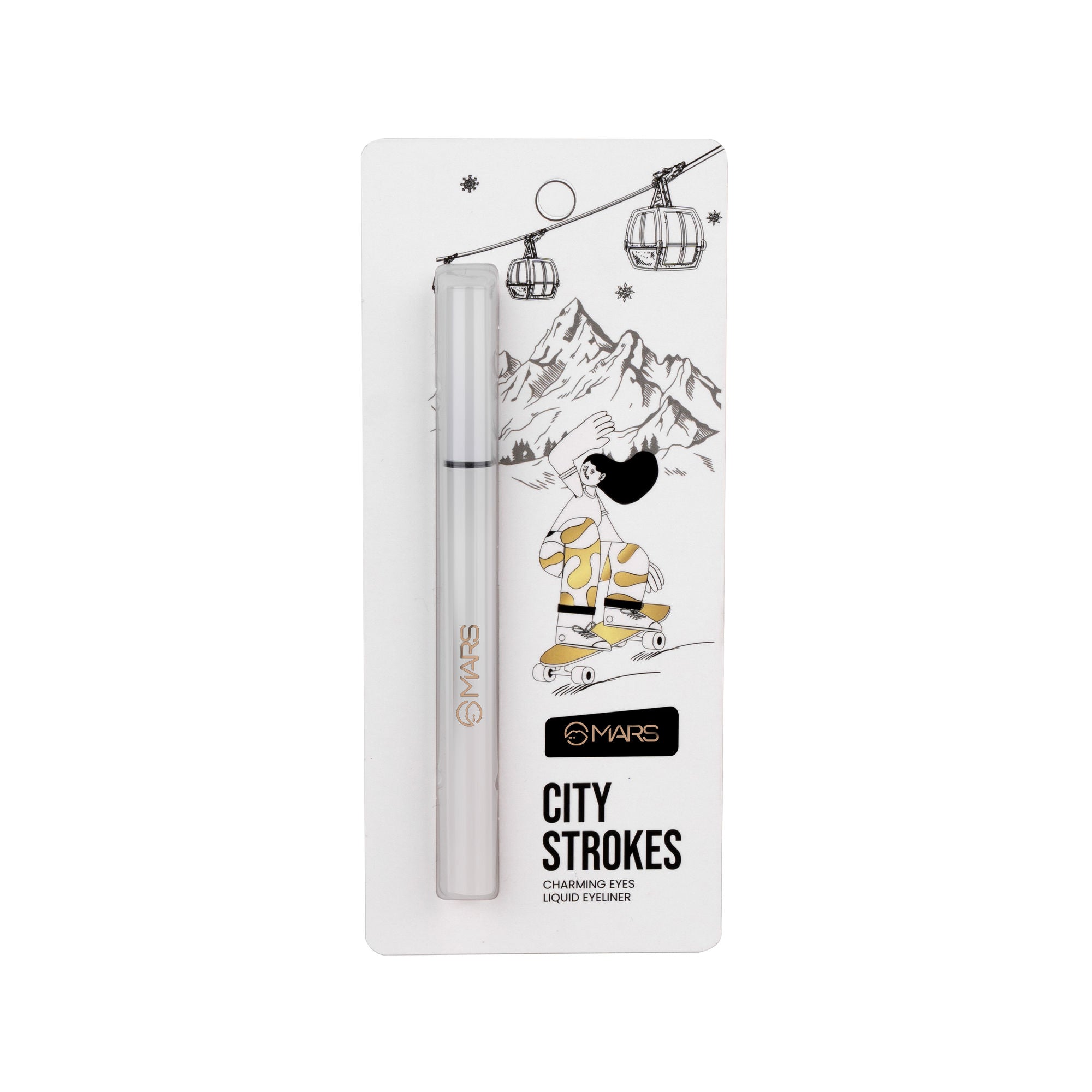 MARS Cosmetics City Stroke Charming Eyes Liquid Eyeliner - 01 White