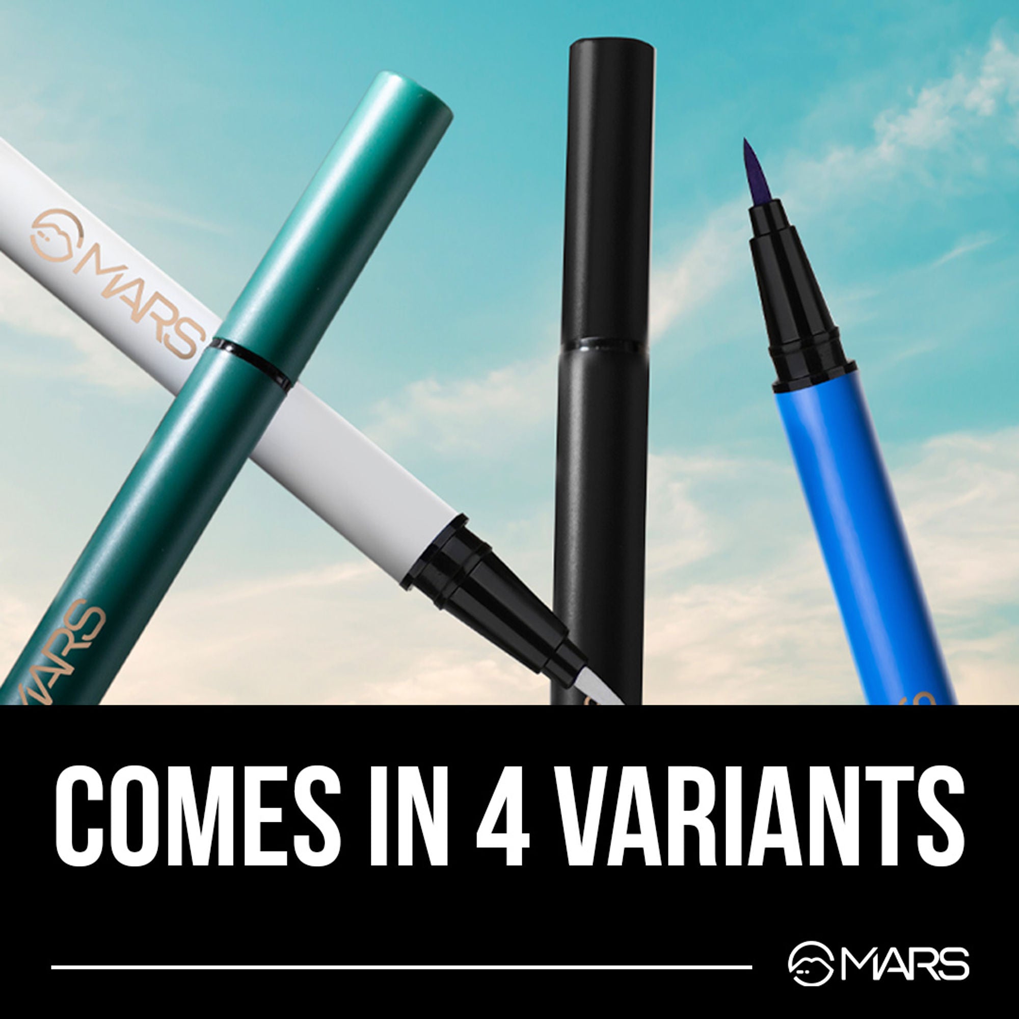 MARS Cosmetics City Stroke Charming Eyes Liquid Eyeliner - 04 Black