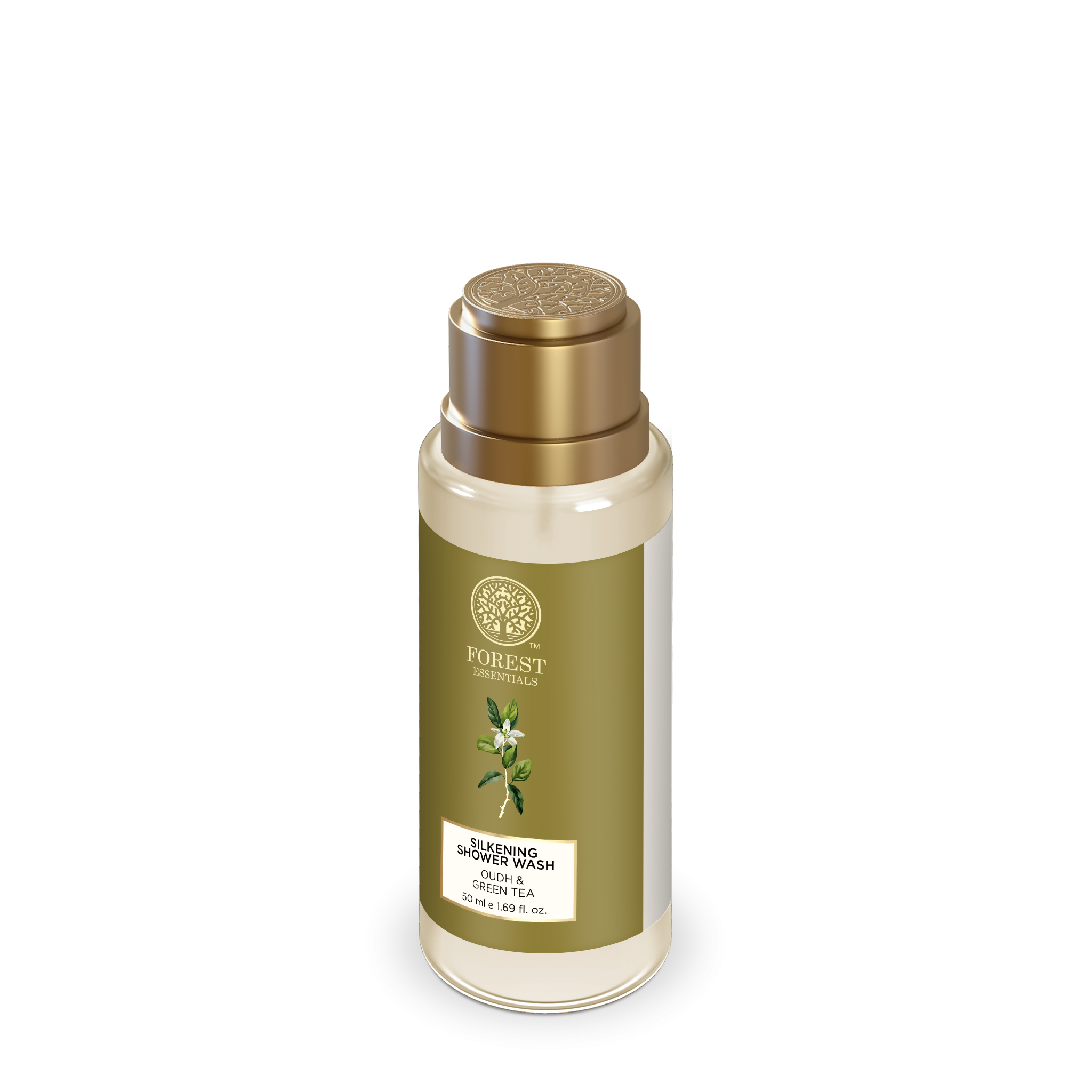 Forest Essentials Silkening Shower Wash Oudh & Green Tea
