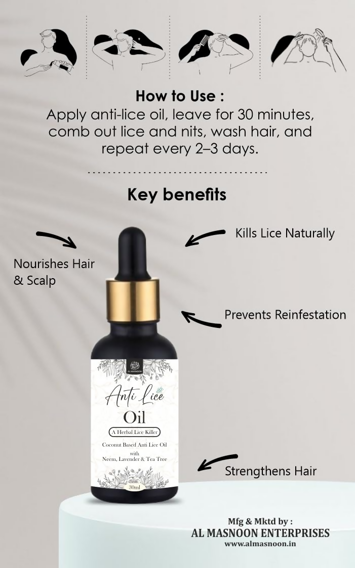 Al Masnoon Anti-Lice Hair Oil & Shampoo