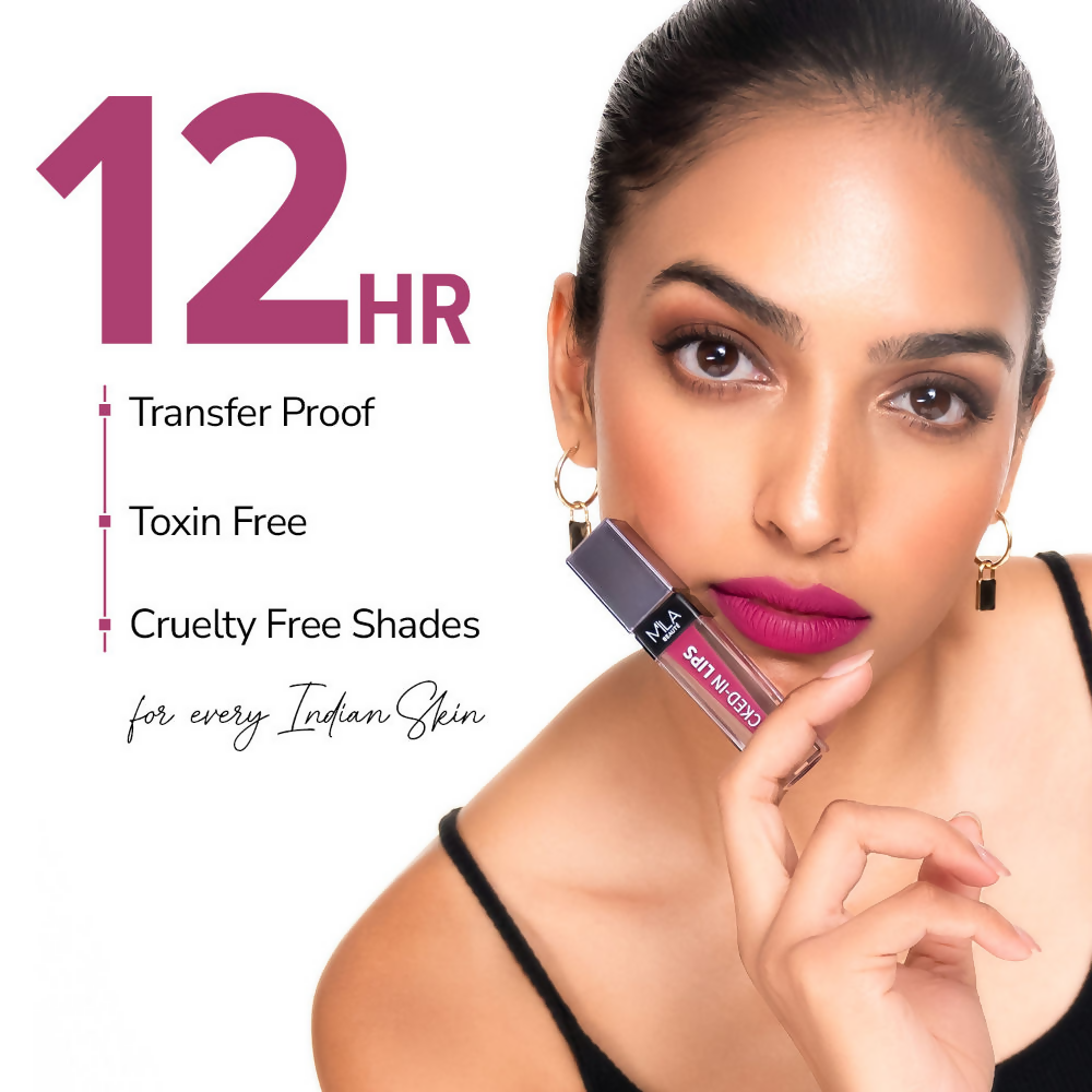 Mila Beaute 12 Hr Non-Transfer Locked-In Liquid Lipstick - Cherry Sundae
