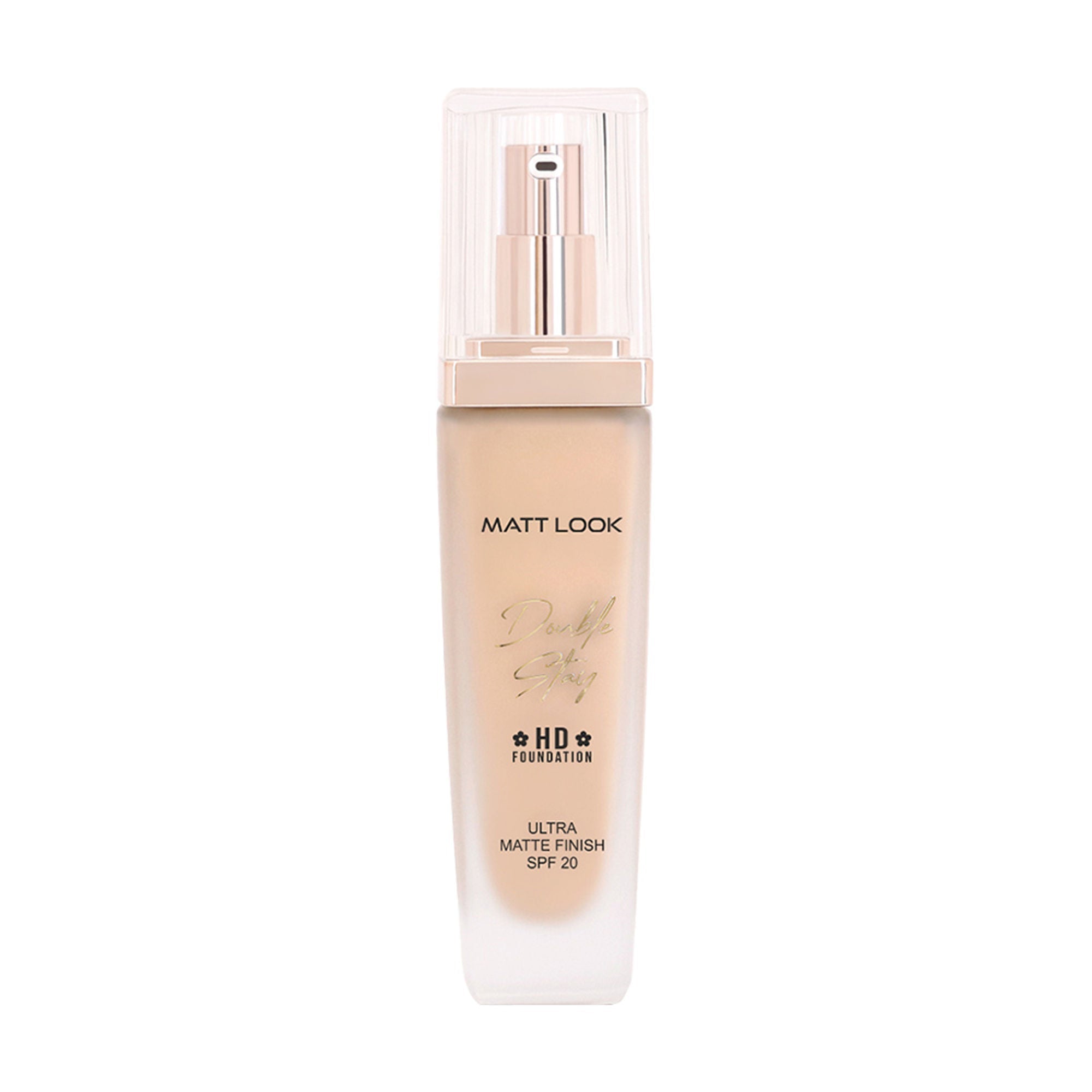 Matt Look Double Stay HD Weightless Foundation Matte Finish - 02 Rose Blush