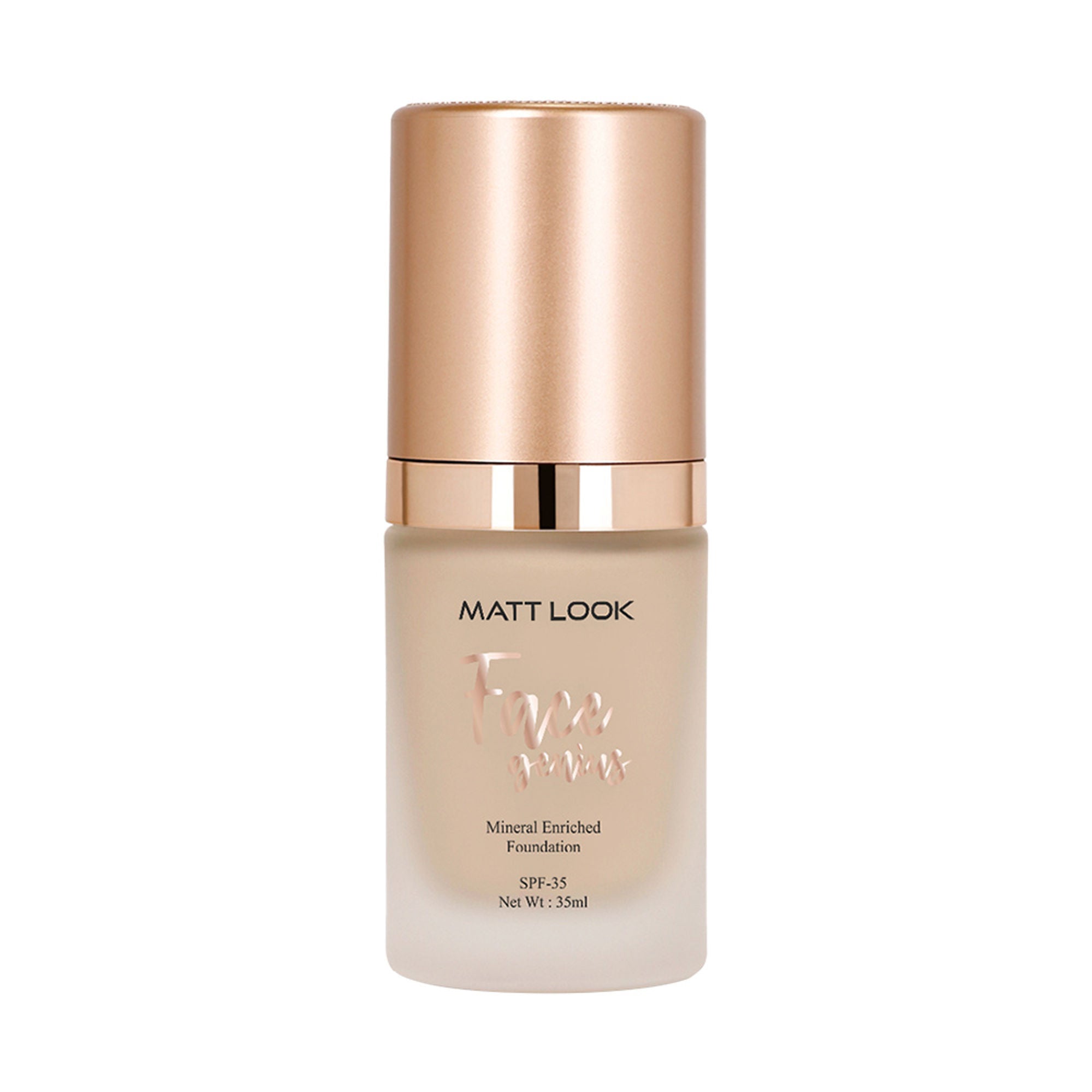 Matt Look Face Genius Mineral Enriched Weightless Matt Finish Foundation - 05 Golden Beige