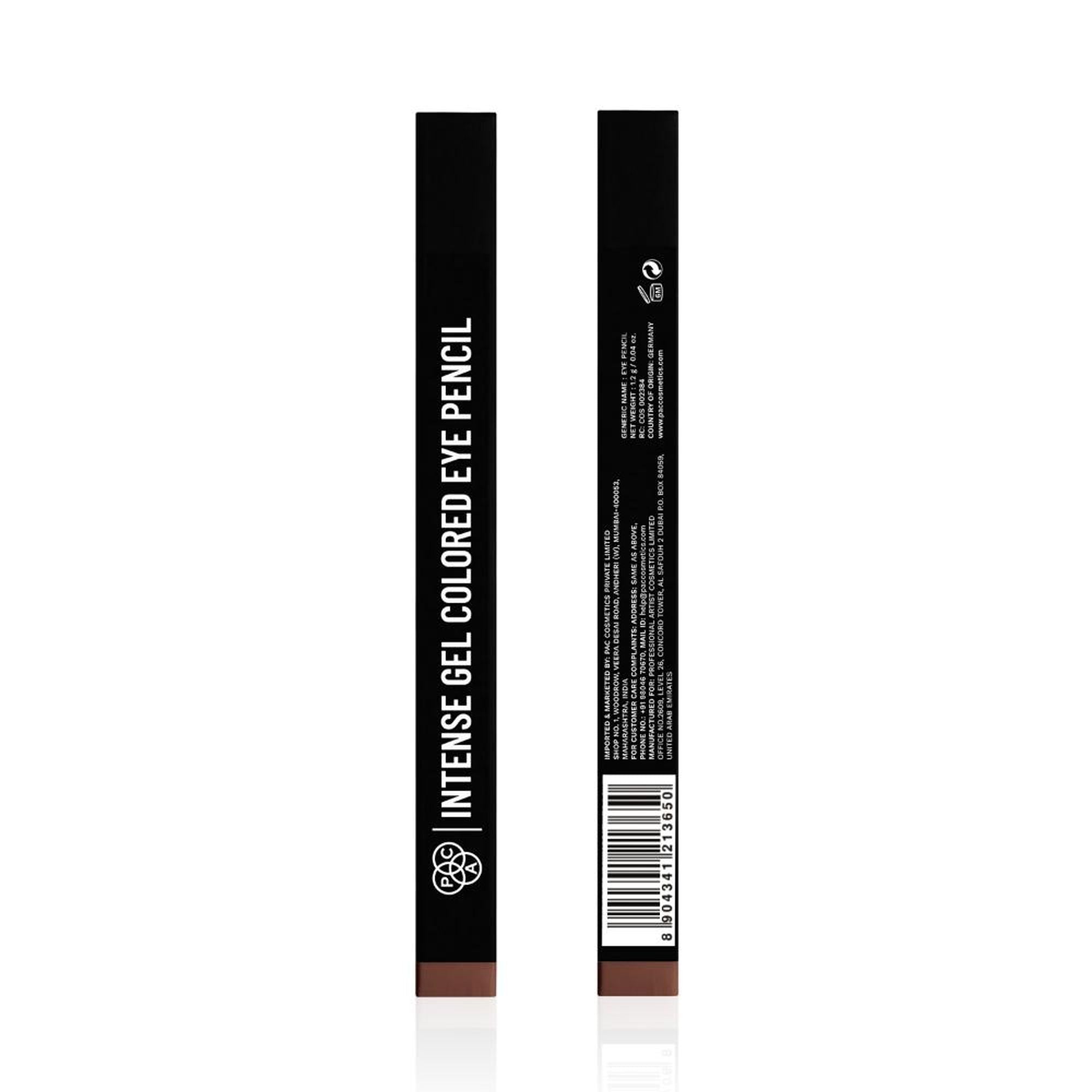 PAC Studio Intense Gel Colored Eye Pencil - Dark Brown