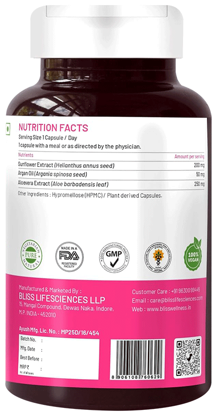 Bliss Welness Skin & Hair Care Vitamin E Capsule