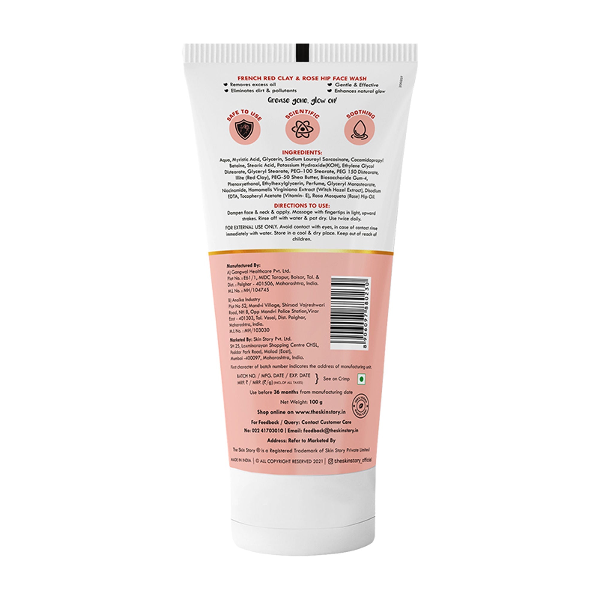 The Skin Story French Clay Pimple Oil Control Face Wash