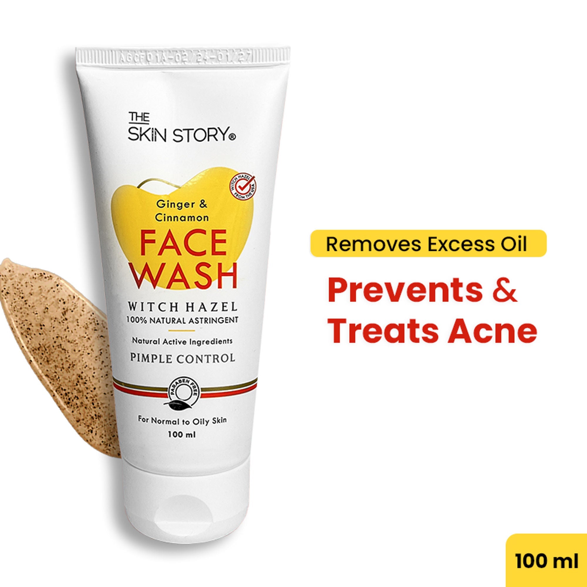 The Skin Story Oil & Pimple Control Ginger Cinnamon Face Wash