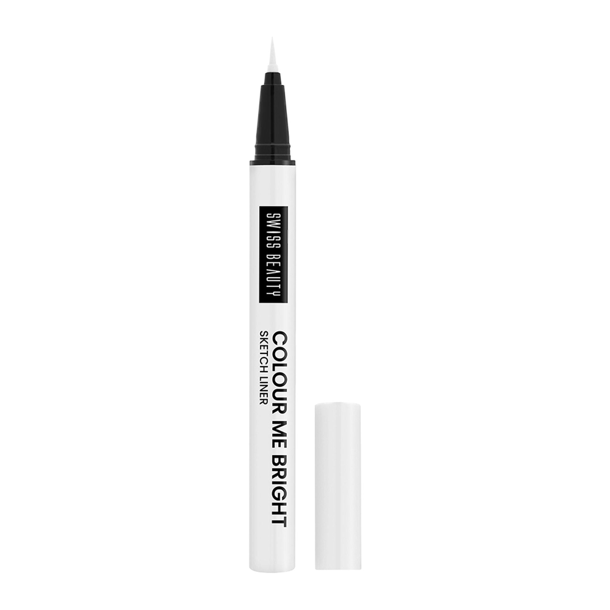 Swiss Beauty Colour Me Bright Sketch Eyeliner - 01 Basic White