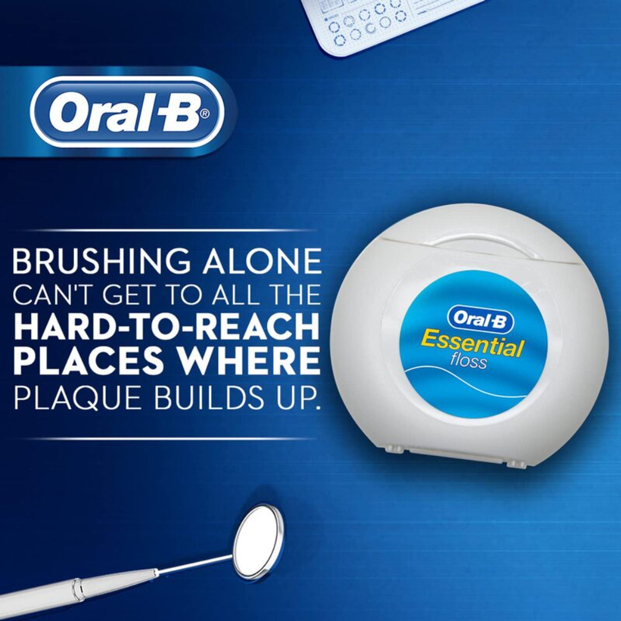 Oral-B Essential Floss Waxed Dental Floss Mint
