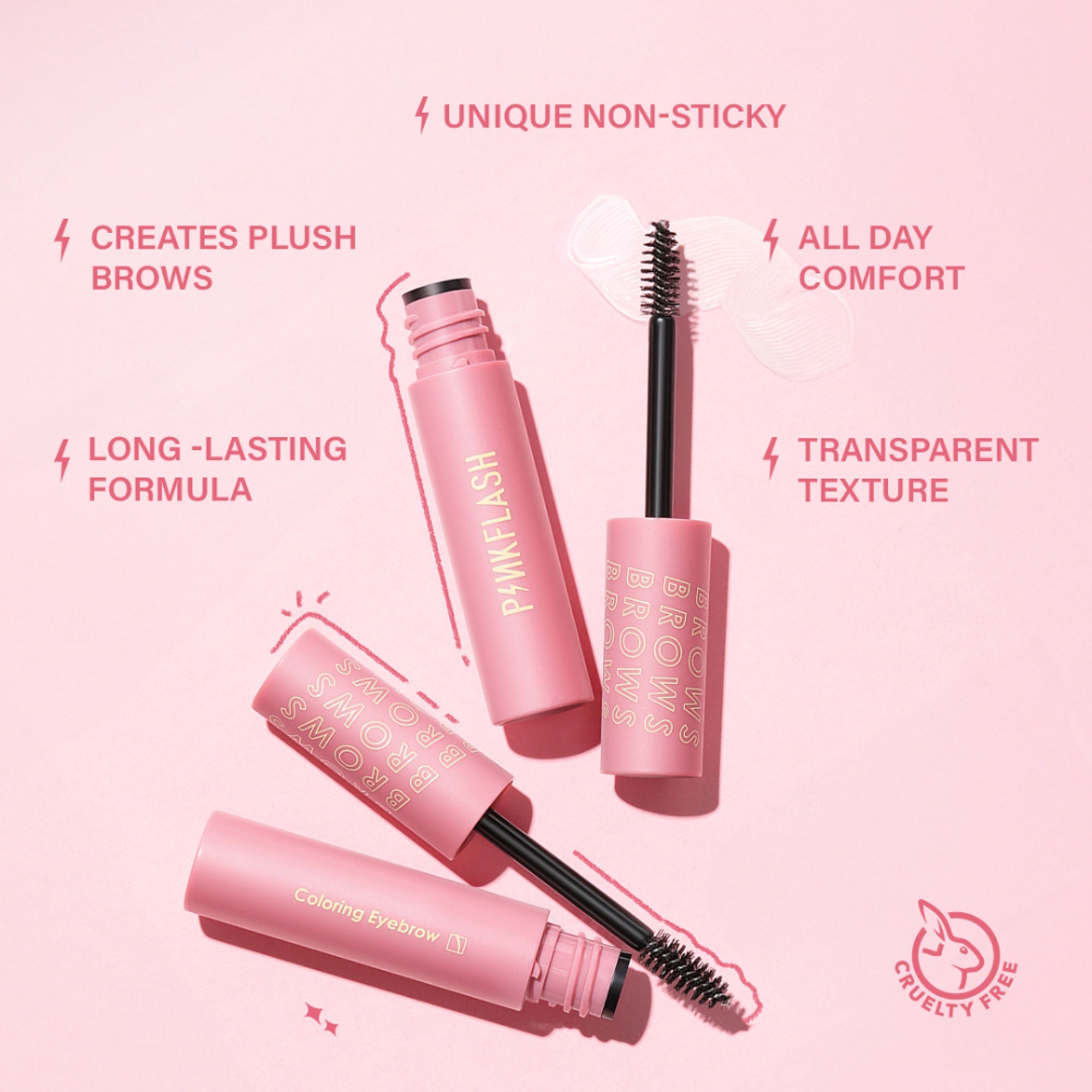 PINKFLASH Coloring Eyebrow Mascara