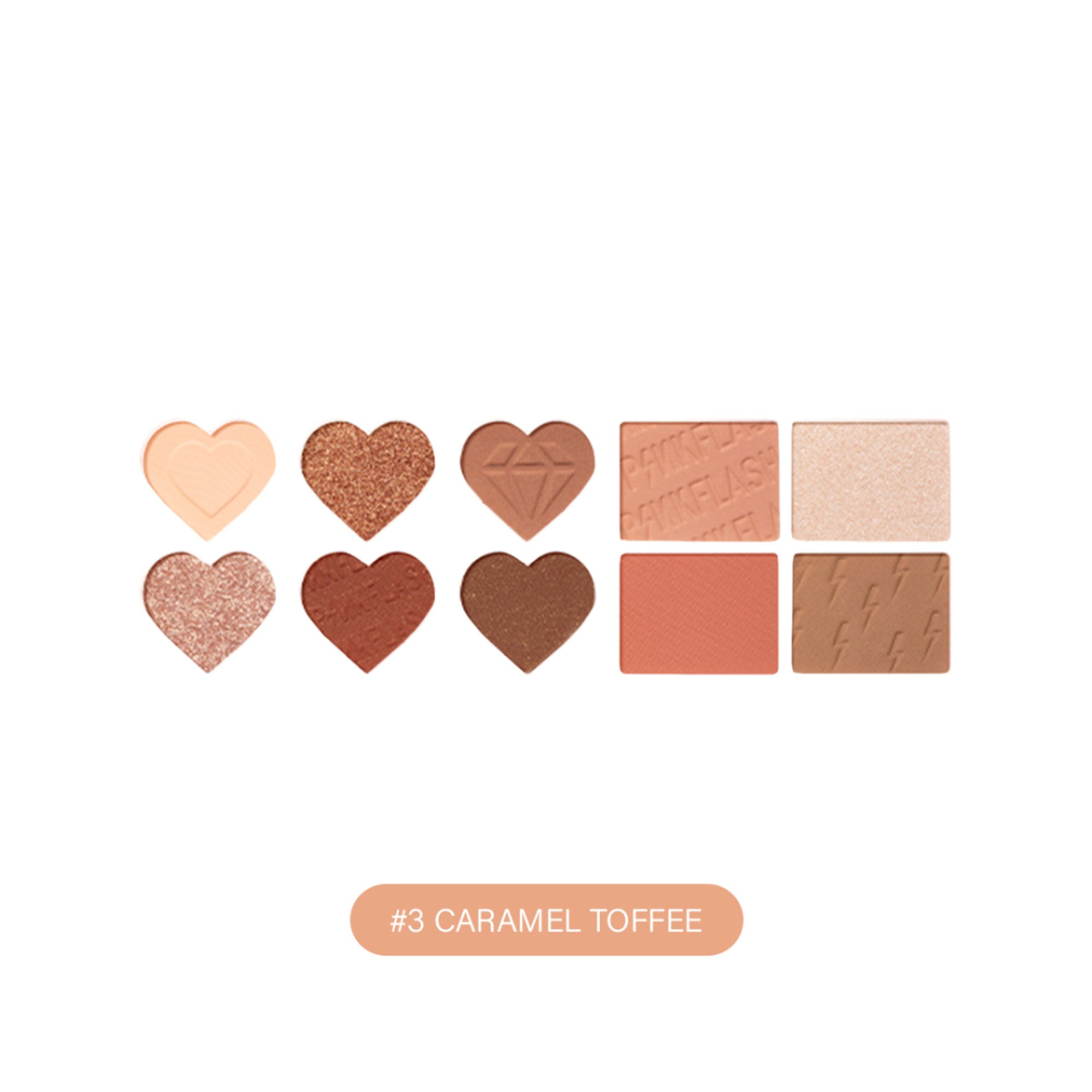 PINKFLASH Multi Face Palette - 3 Caramel Toffee