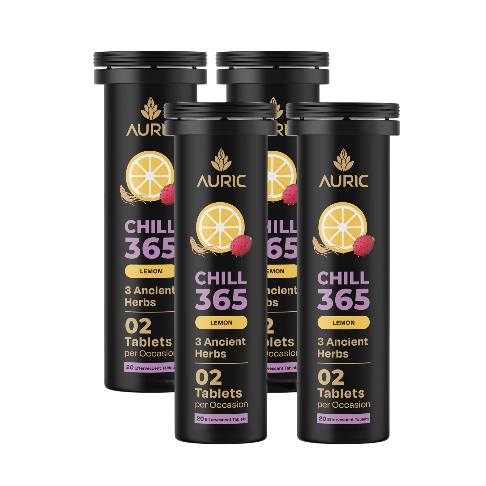 Auric Chill 365 Tablets | Lemon Flavour