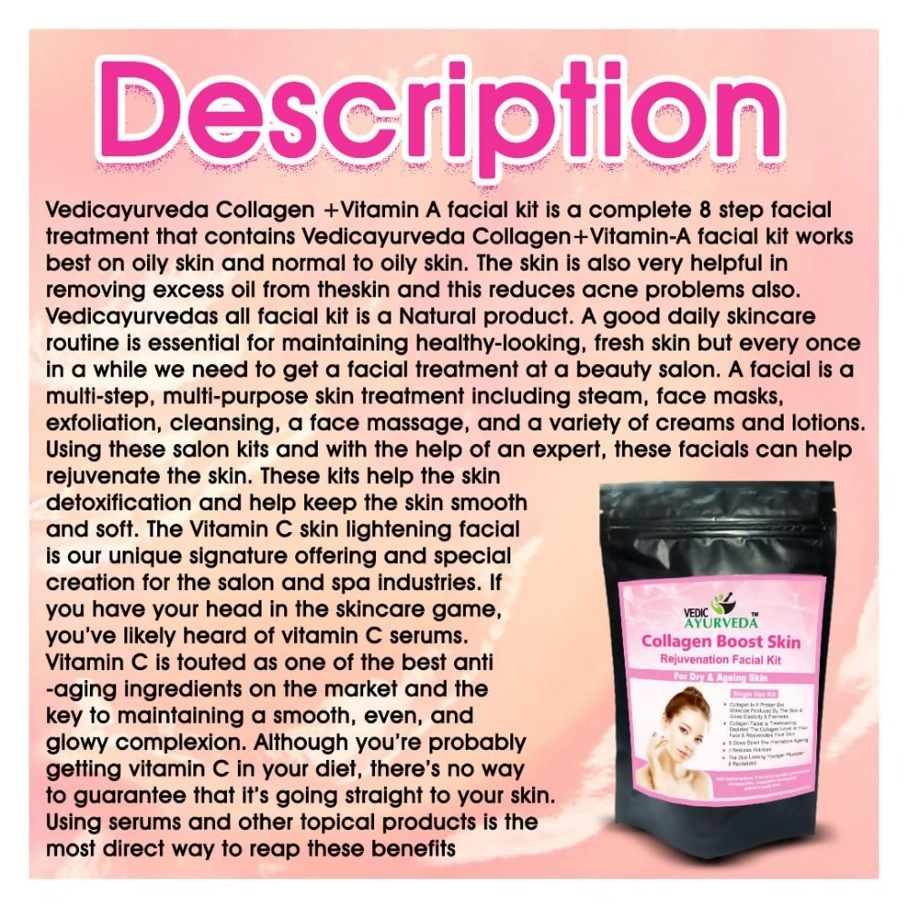 VedicAyurveda Organic Collagen+Vitamin A Facial kit