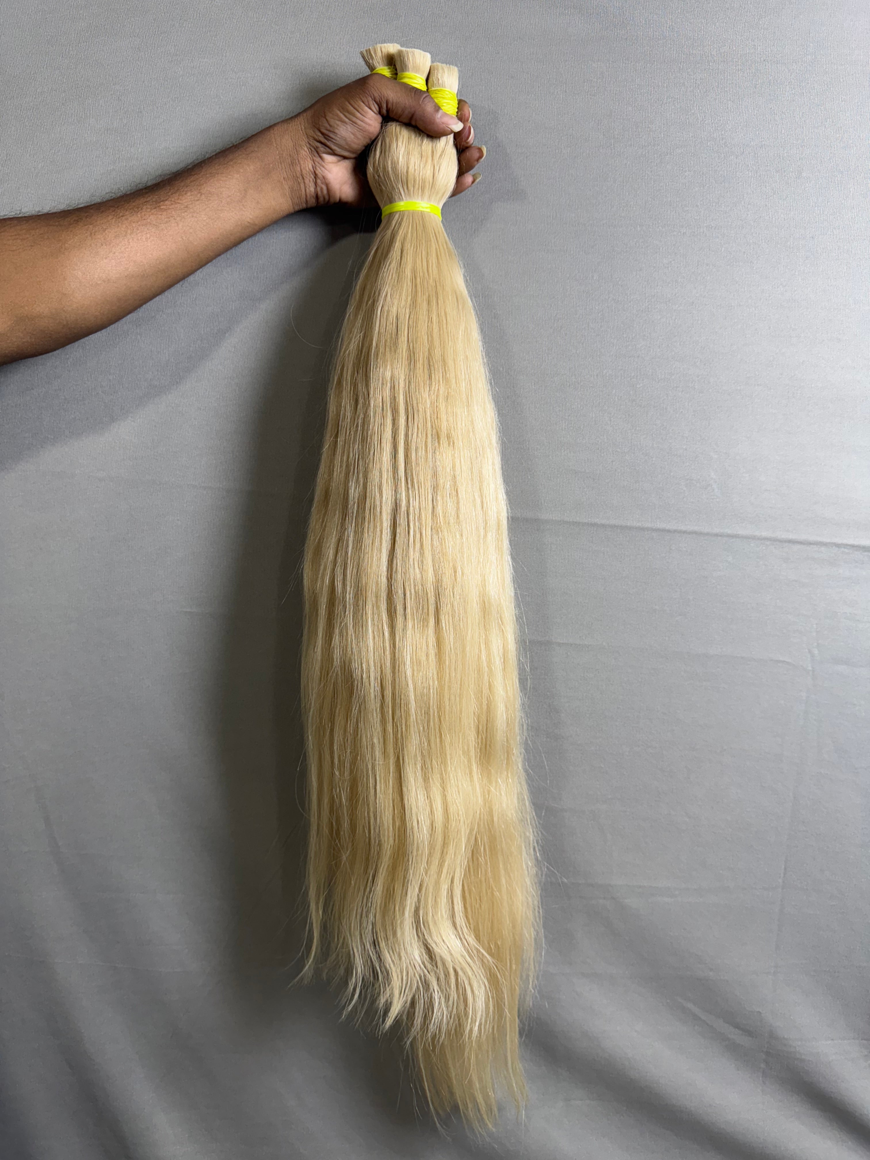 Indian raw 613 blonde bulk hair