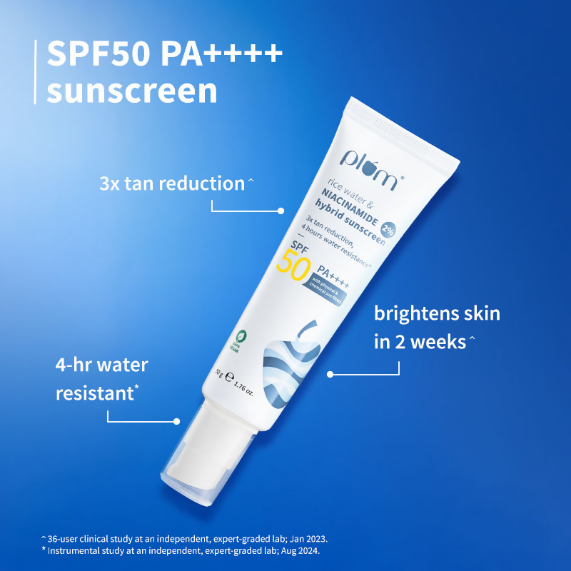 Plum CSM Combo - Saffron Face Wash Saffron Moisturizer & Niacinamide & Rice Water SPF Sunscreen