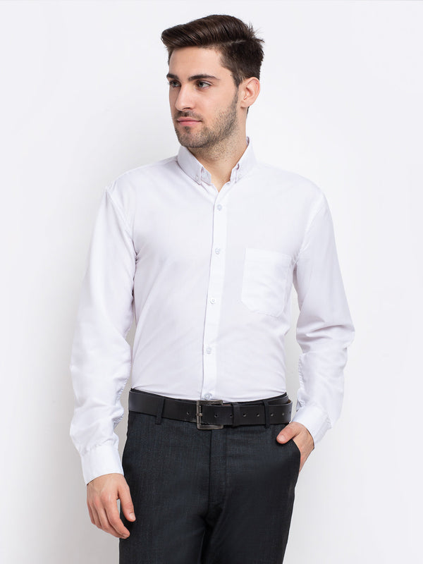 Men's Button Down Collar Cotton Formal Shirt