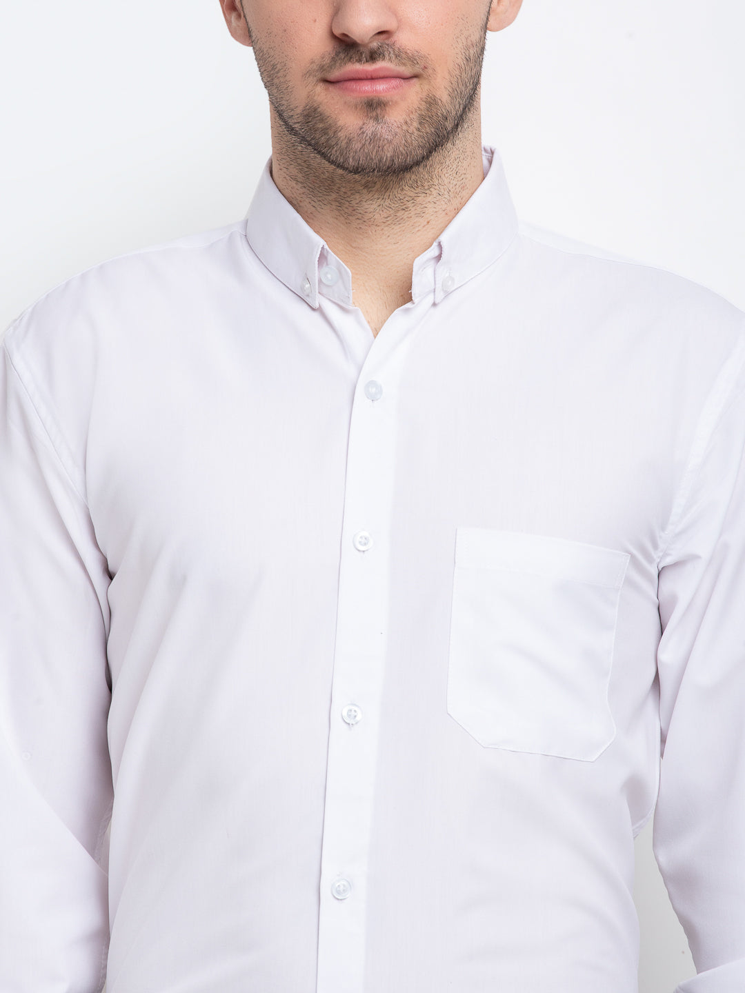 Men's Button Down Collar Cotton Formal Shirt