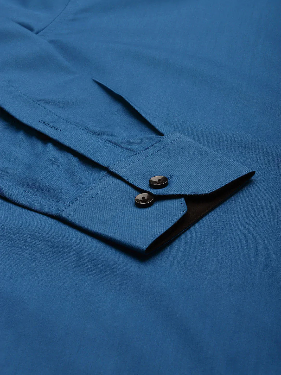 Jainish Pecock Green Formal Shirt with black detailing ( SF 411Peacock )